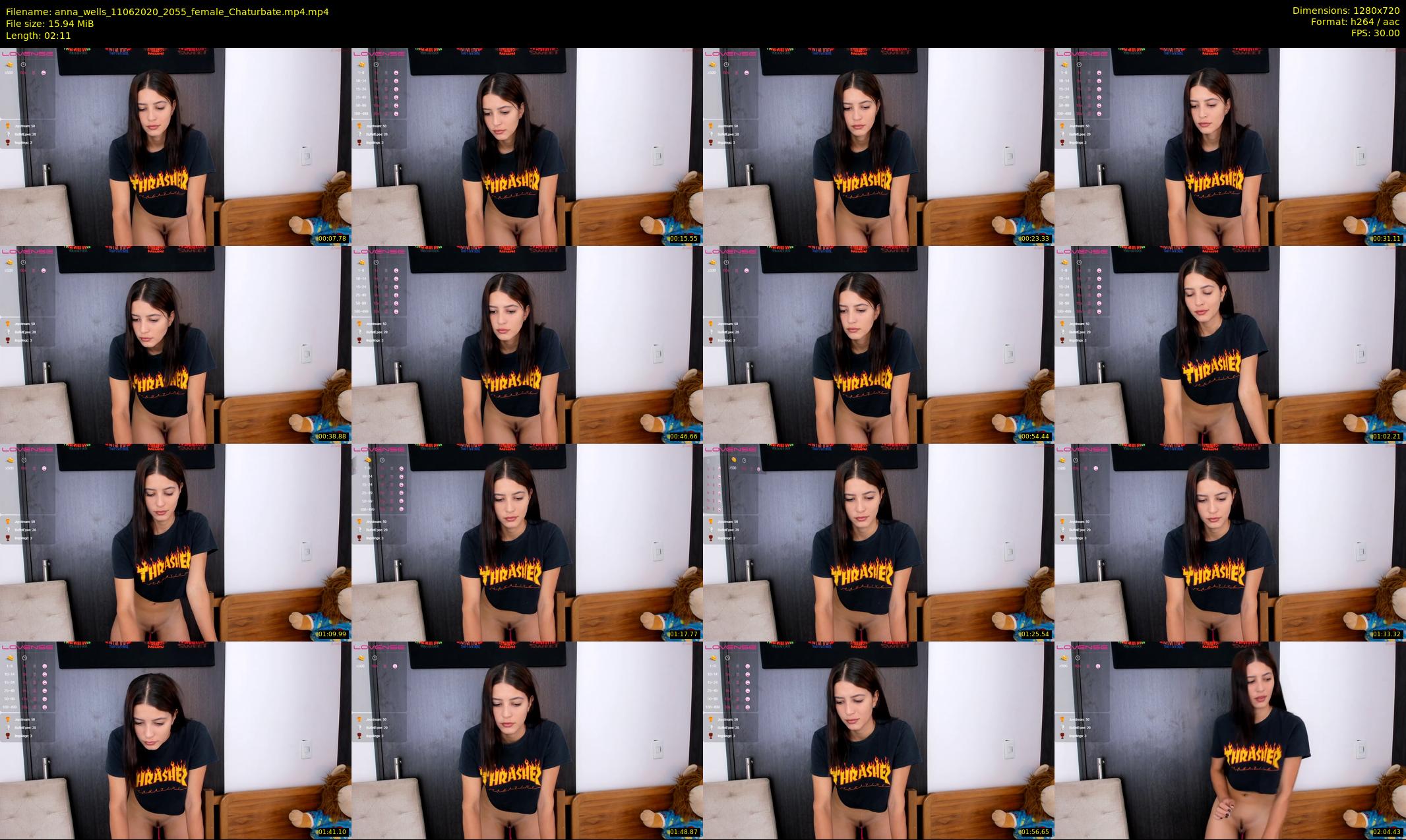 anna_wells — 3 minute Chaturbate female cam show recording, 720p, Jun 11, 2020
