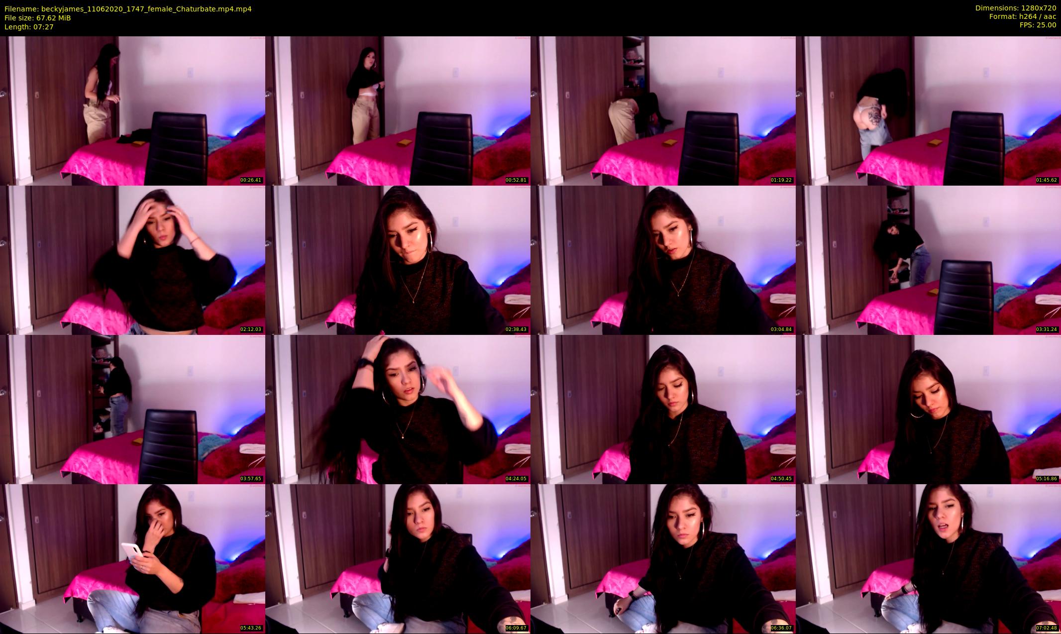 beckyjames — 8 minute Chaturbate female cam show recording, 720p, Jun 11, 2020