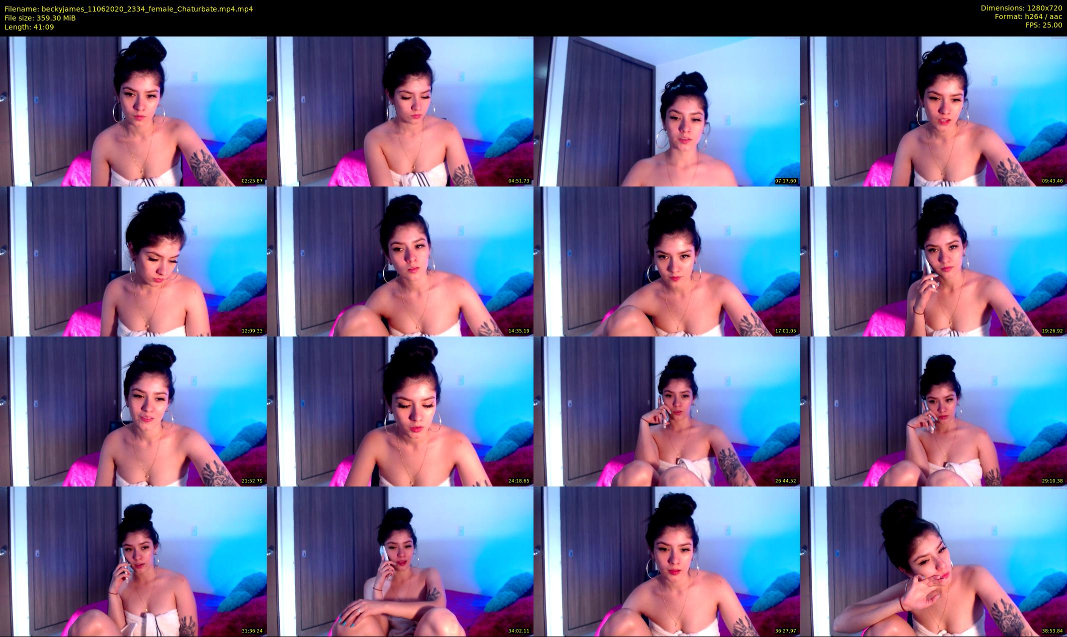 beckyjames — 42 minute Chaturbate female cam show recording, 720p, Jun 11, 2020