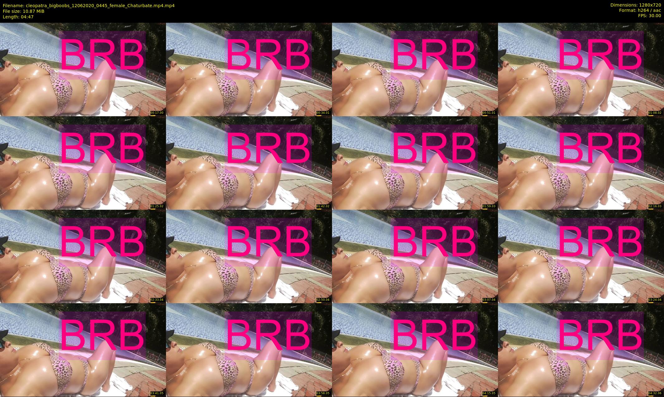 cleopatra_bigboobs — 5 minute Chaturbate female cam show recording, 720p, Jun 12, 2020