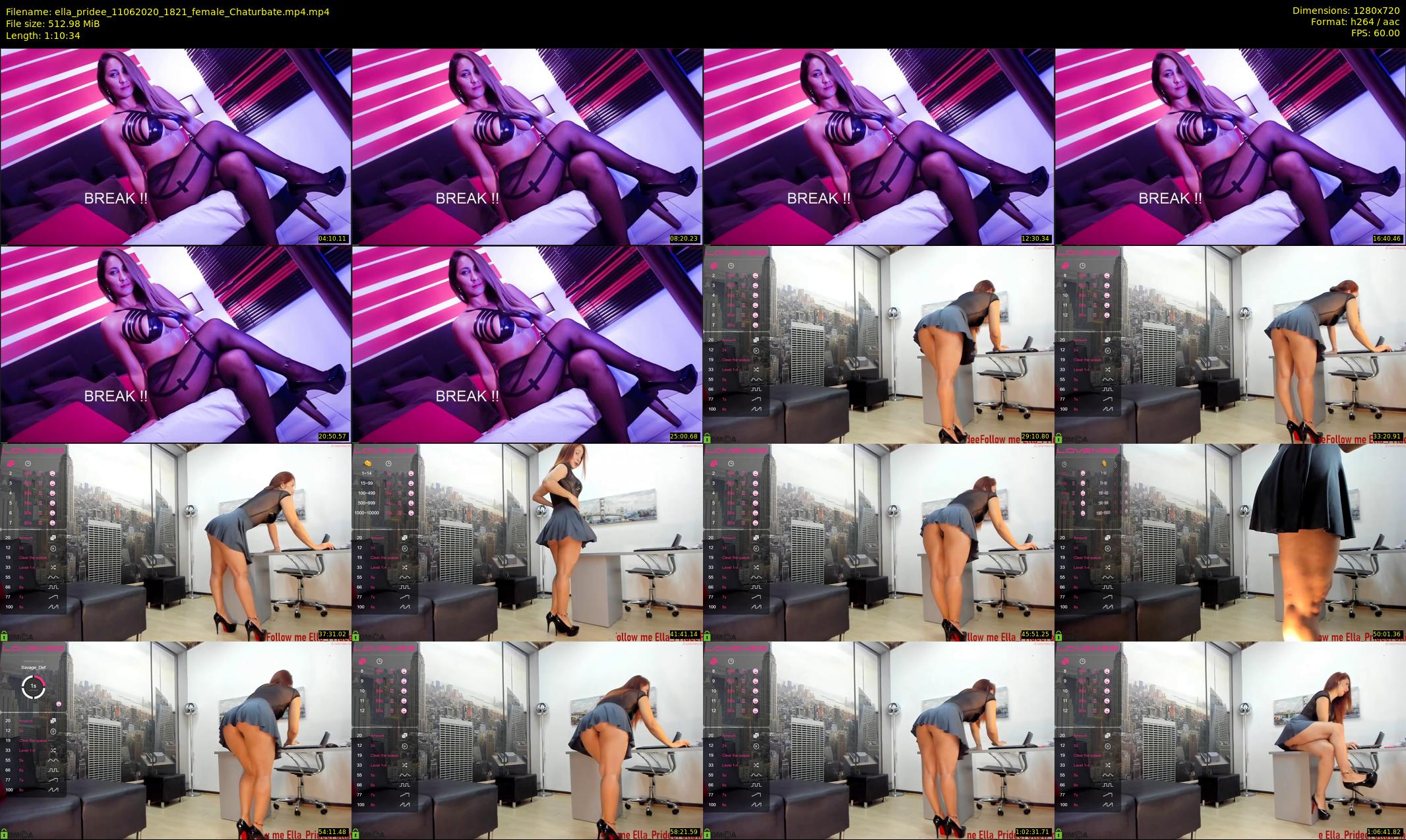 ella_pridee — 71 minute Chaturbate female cam show recording, 720p, Jun 11, 2020