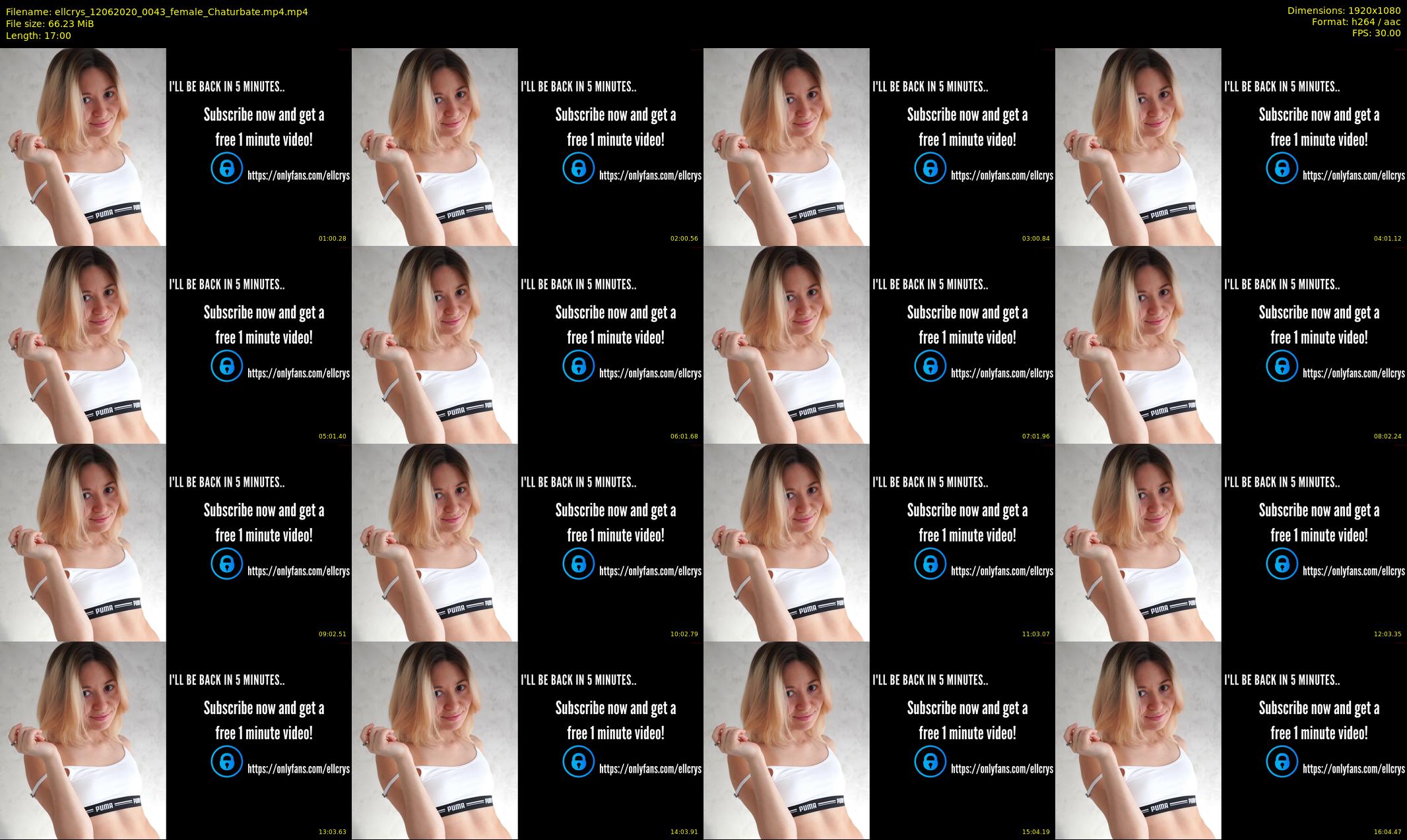 ellcrys — 17 minute Chaturbate couple cam show recording, 1080p, Jun 12, 2020