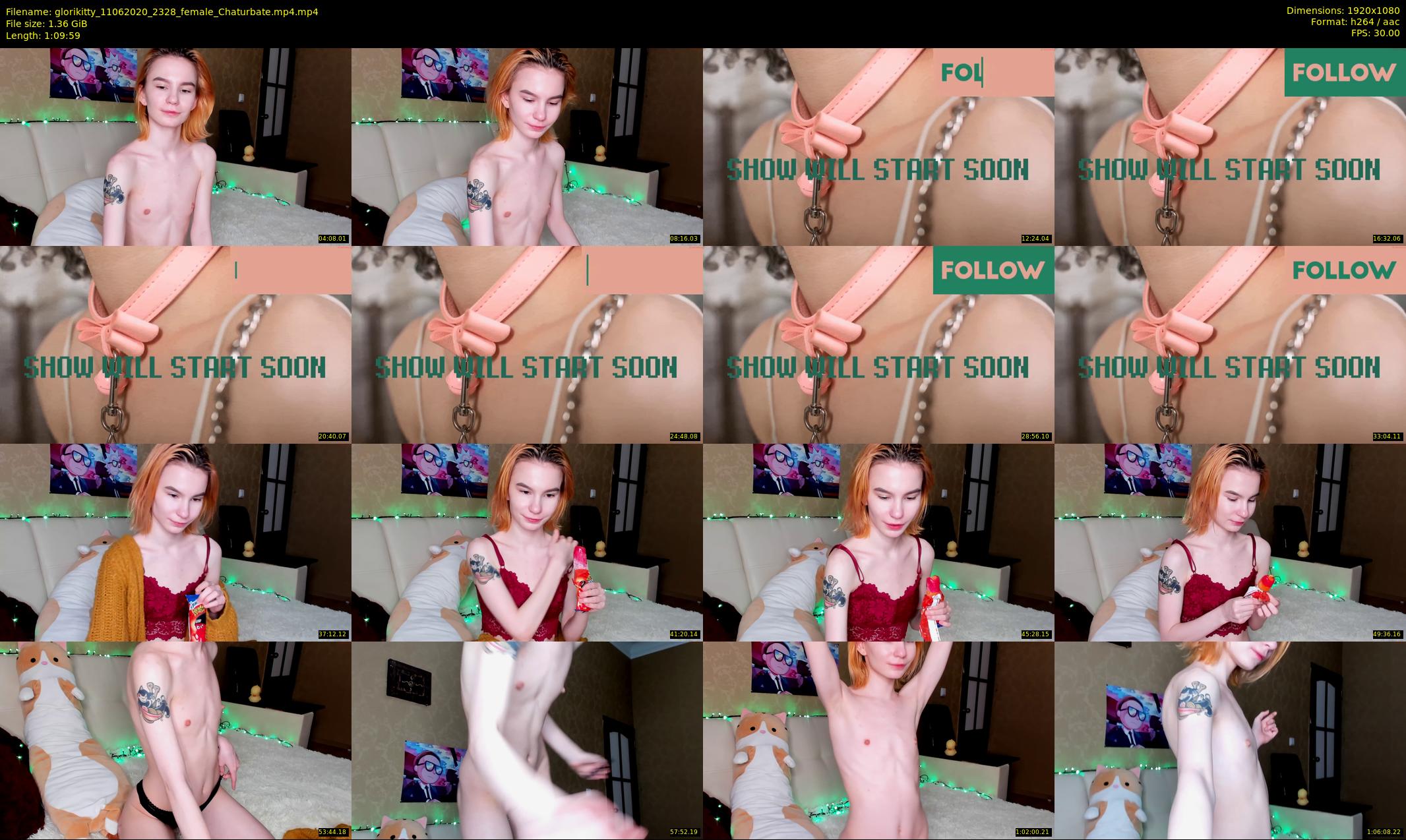glorikitty — 70 minute Chaturbate female cam show recording, 1080p, Jun 11, 2020