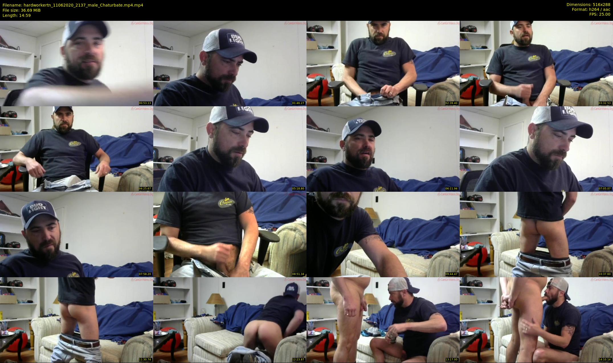 hardworkertn — 15 minute Chaturbate male cam show recording, SD, Jun 11, 2020