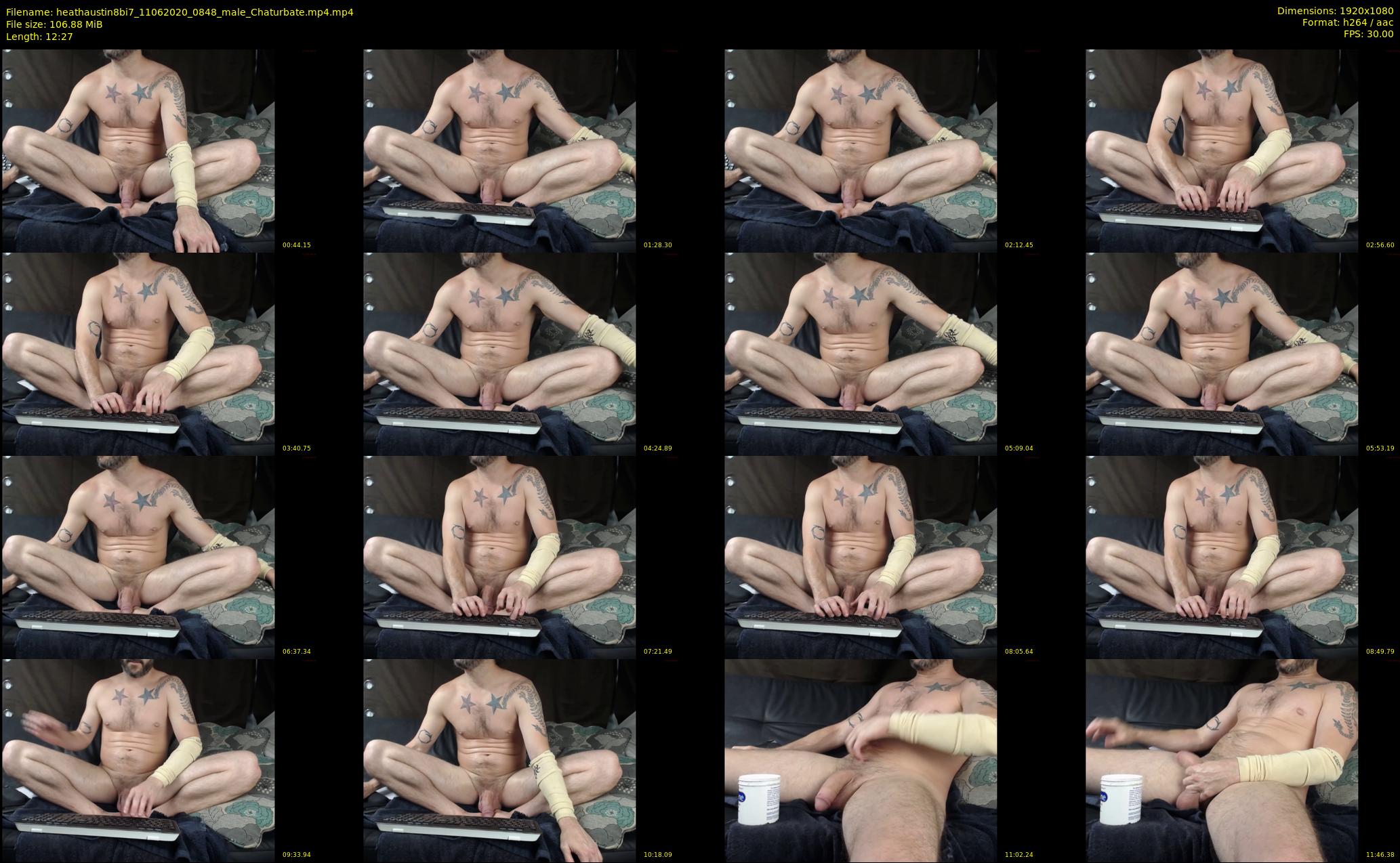 heathaustin8bi7 — 13 minute Chaturbate male cam show recording, 1080p, Jun 11, 2020