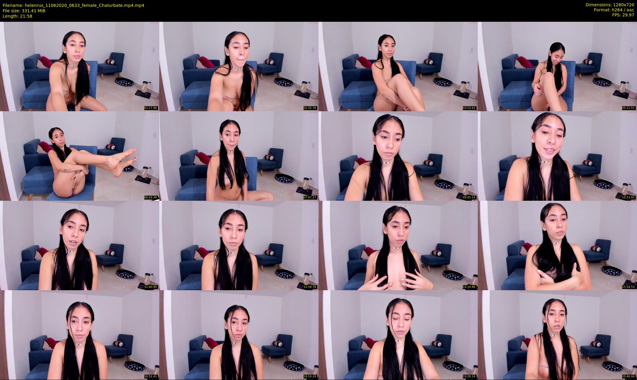 helenrus — 22 minute Chaturbate female cam show recording, 720p, Jun 11, 2020