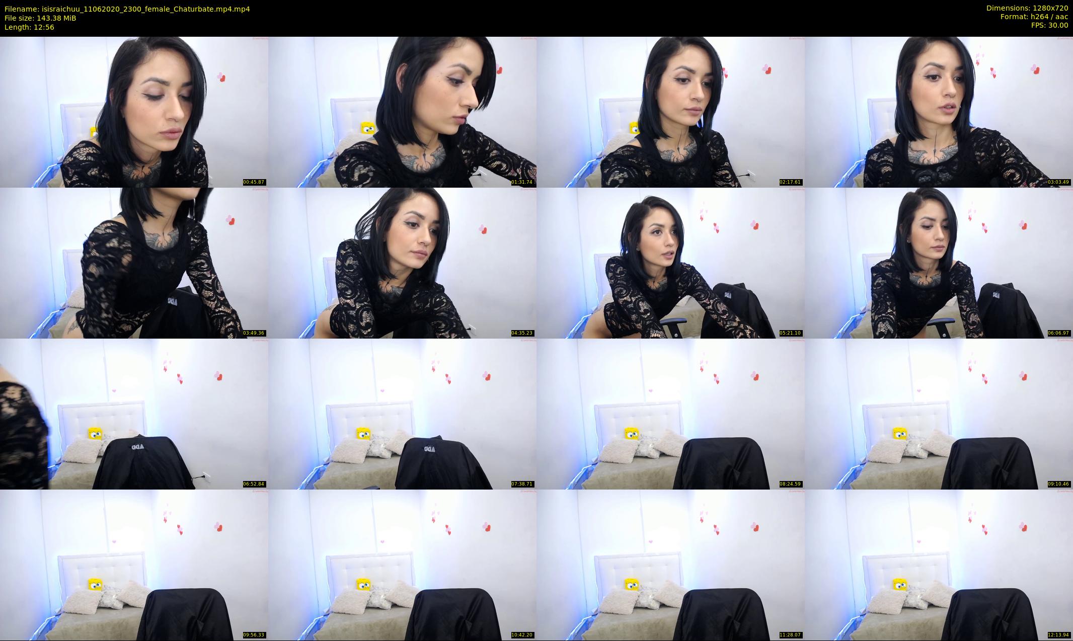 isisraichuu — 13 minute Chaturbate female cam show recording, 720p, Jun 11, 2020