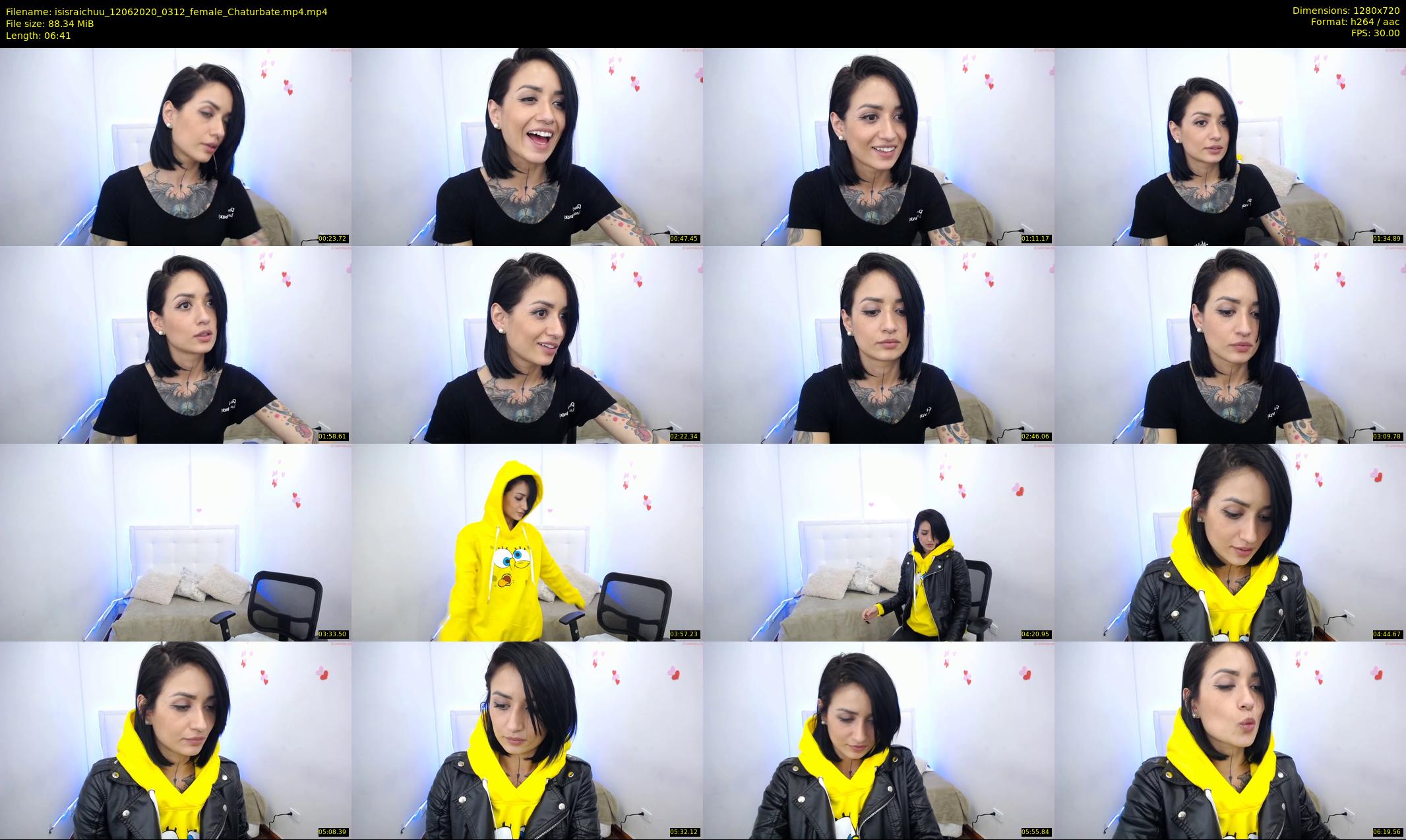 isisraichuu — 7 minute Chaturbate female cam show recording, 720p, Jun 12, 2020