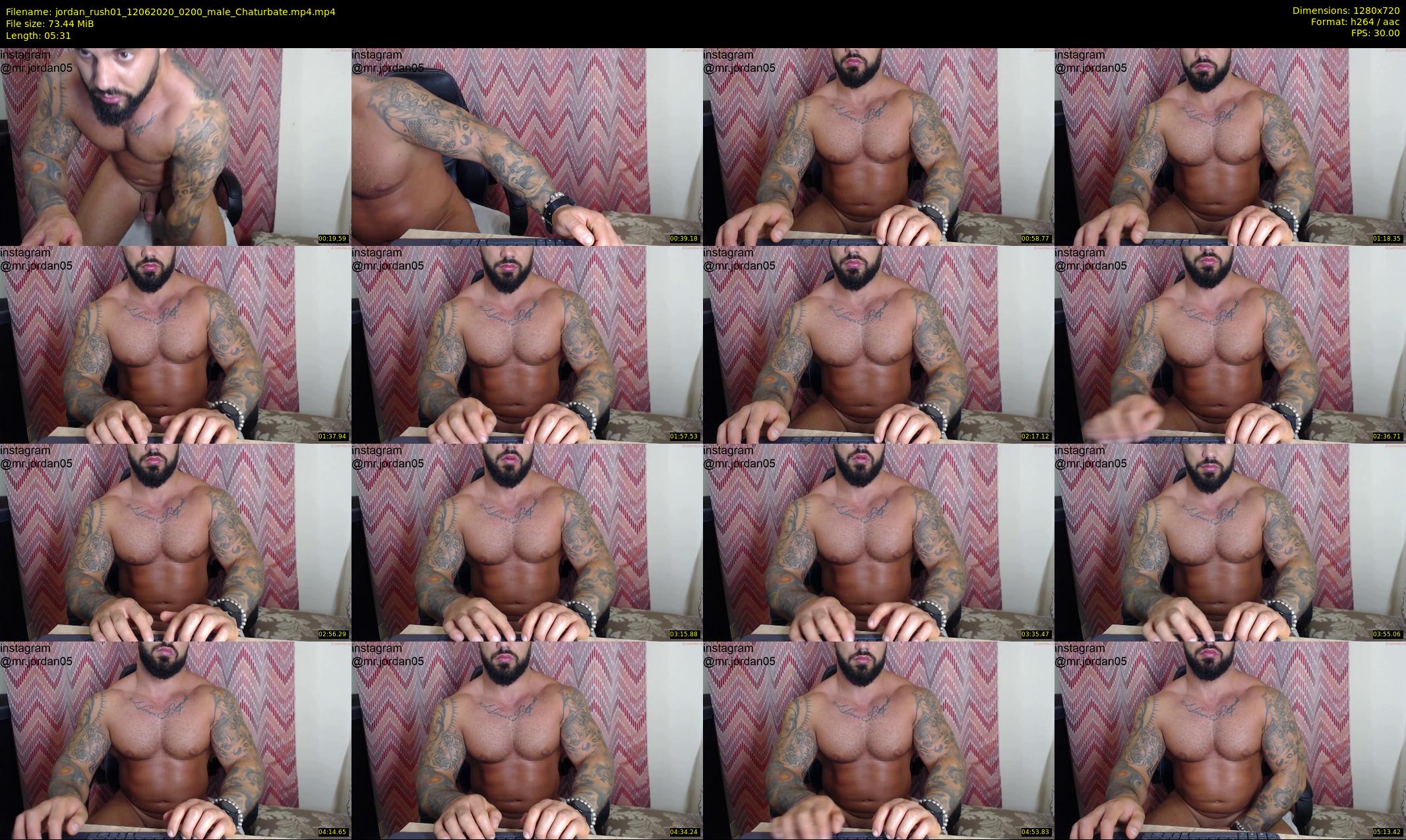 jordan_rush01 — 6 minute Chaturbate male cam show recording, 720p, Jun 12, 2020