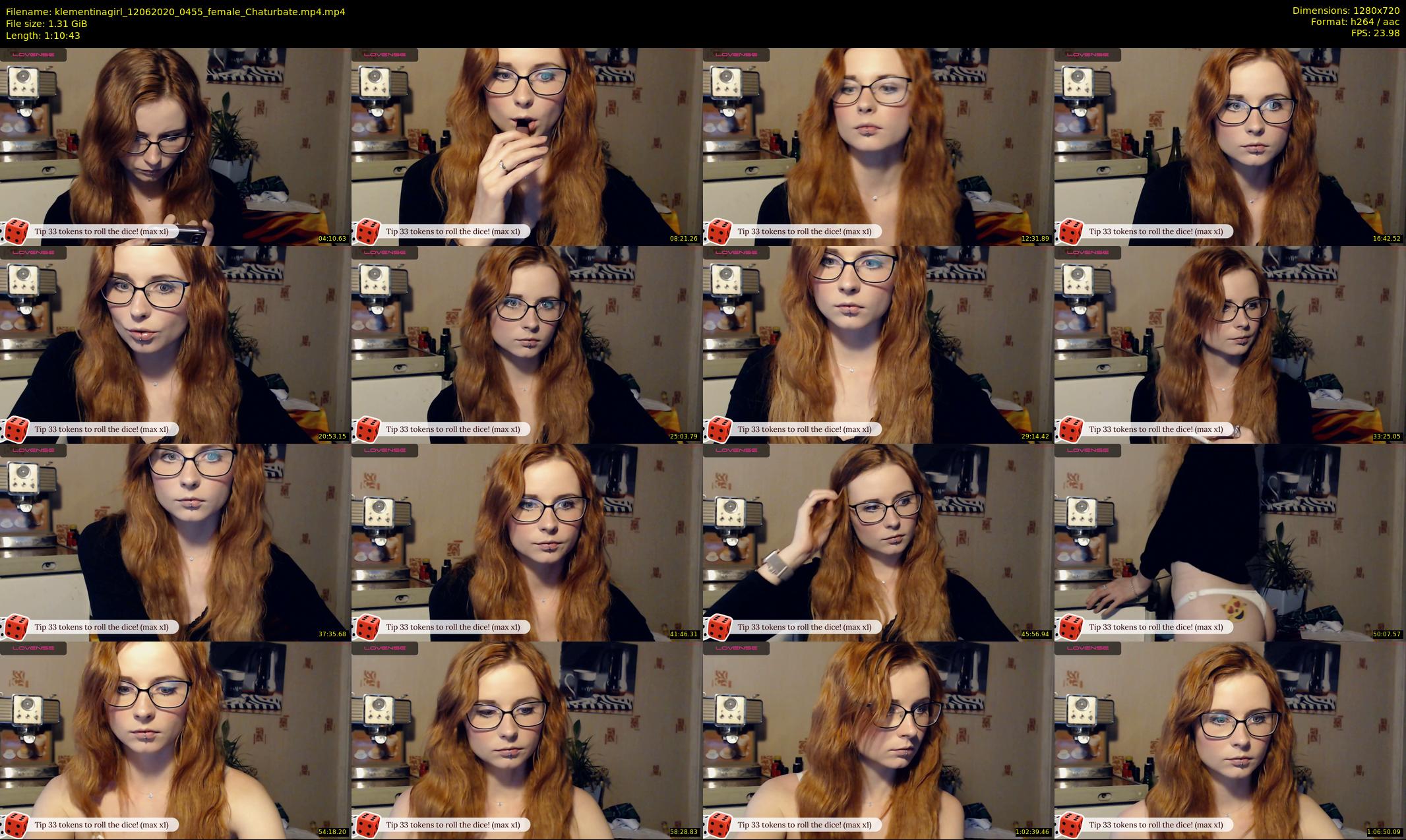 klementinagirl — 71 minute Chaturbate female cam show recording, 720p, Jun 12, 2020