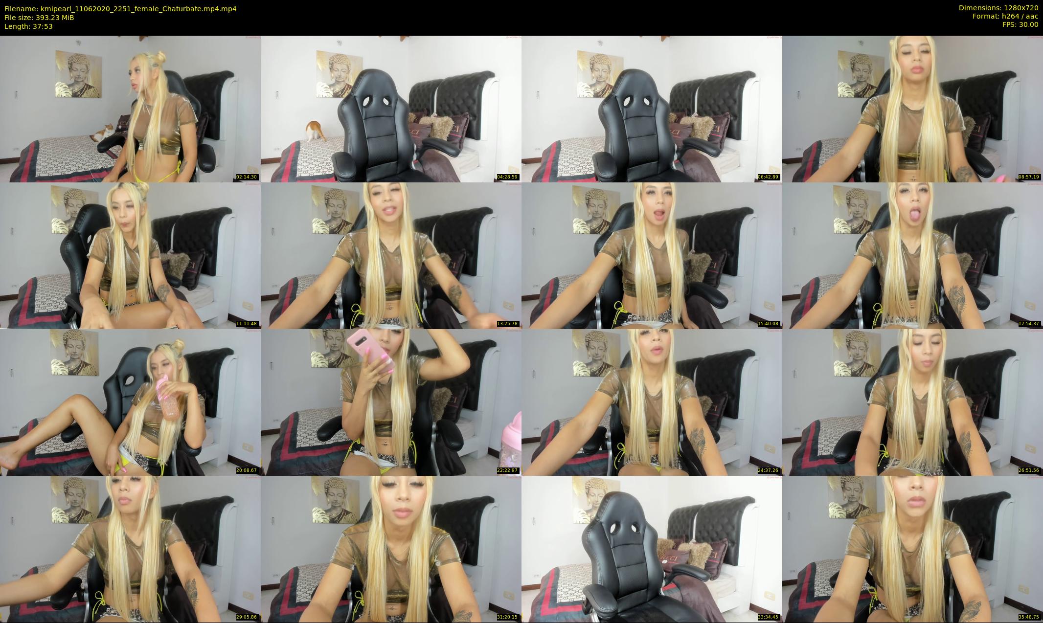 kmipearl — 38 minute Chaturbate female cam show recording, 720p, Jun 11, 2020