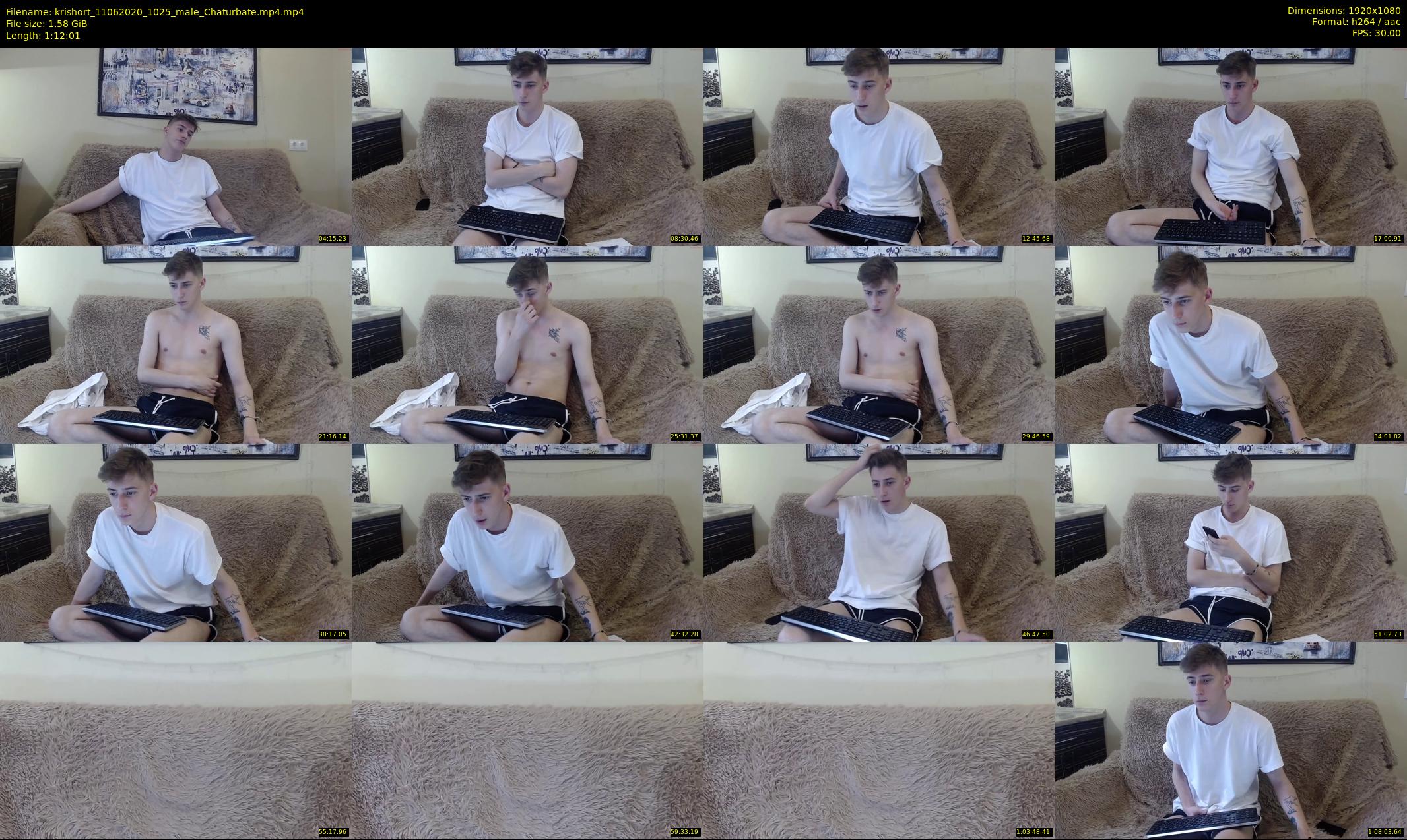 krishort — 73 minute Chaturbate male cam show recording, 1080p, Jun 11, 2020