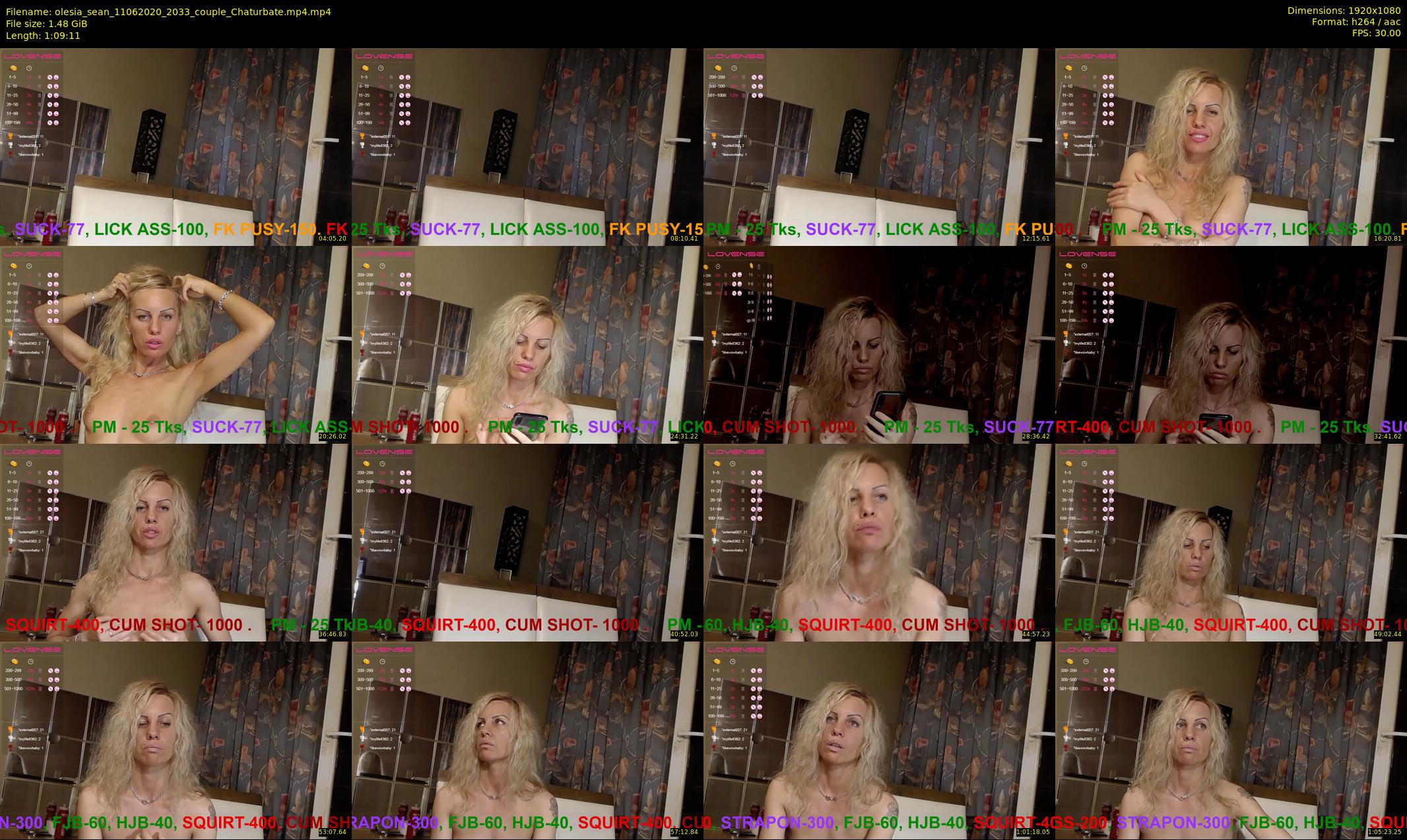 olesia_sean — 70 minute Chaturbate couple cam show recording, 1080p, Jun 11, 2020