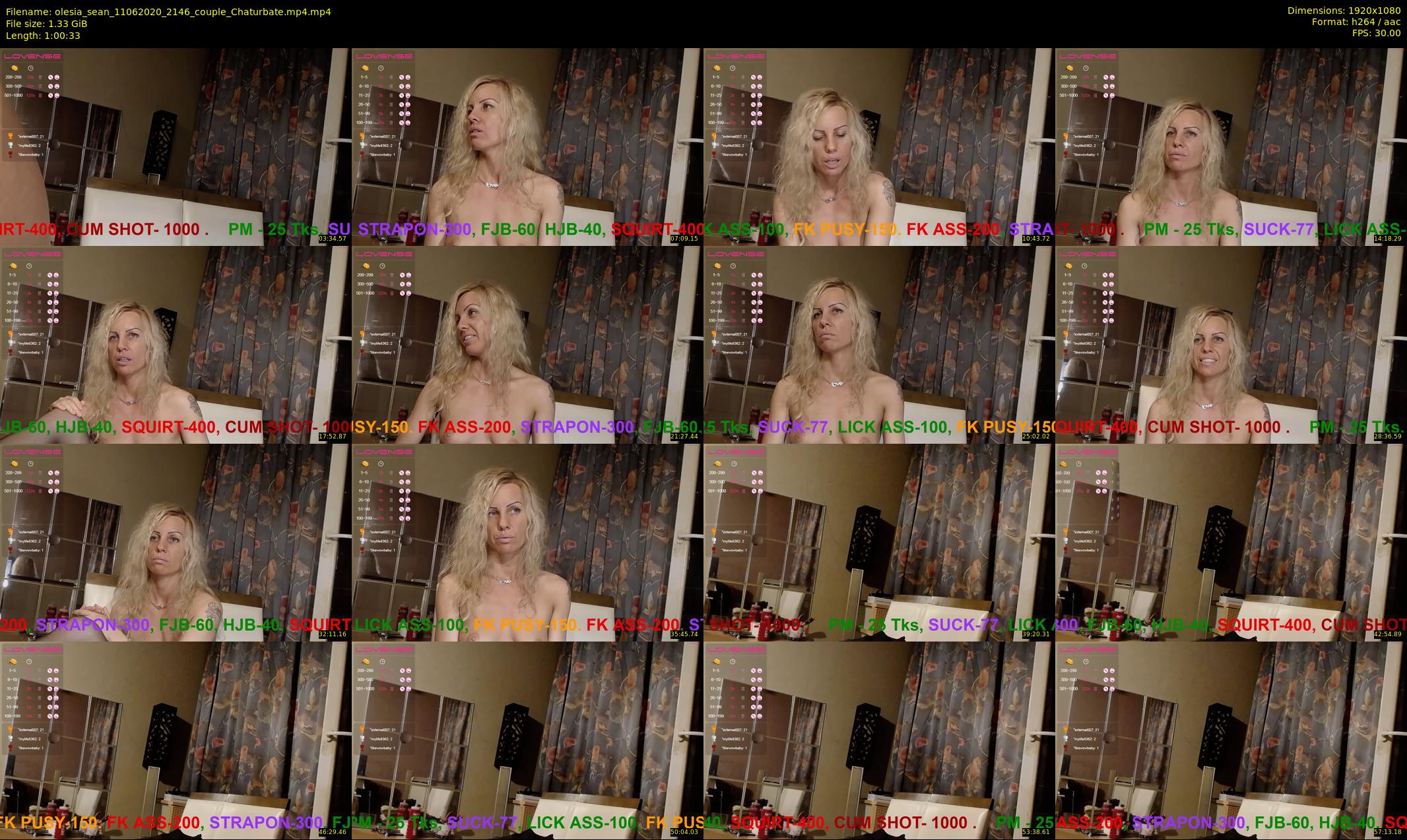 olesia_sean — 61 minute Chaturbate couple cam show recording, 1080p, Jun 11, 2020