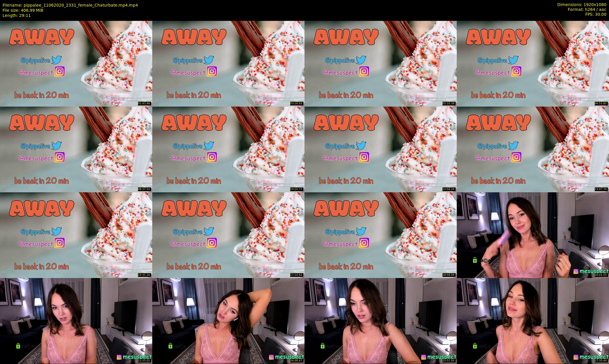 pippalee — 30 minute Chaturbate female cam show recording, 1080p, Jun 11, 2020