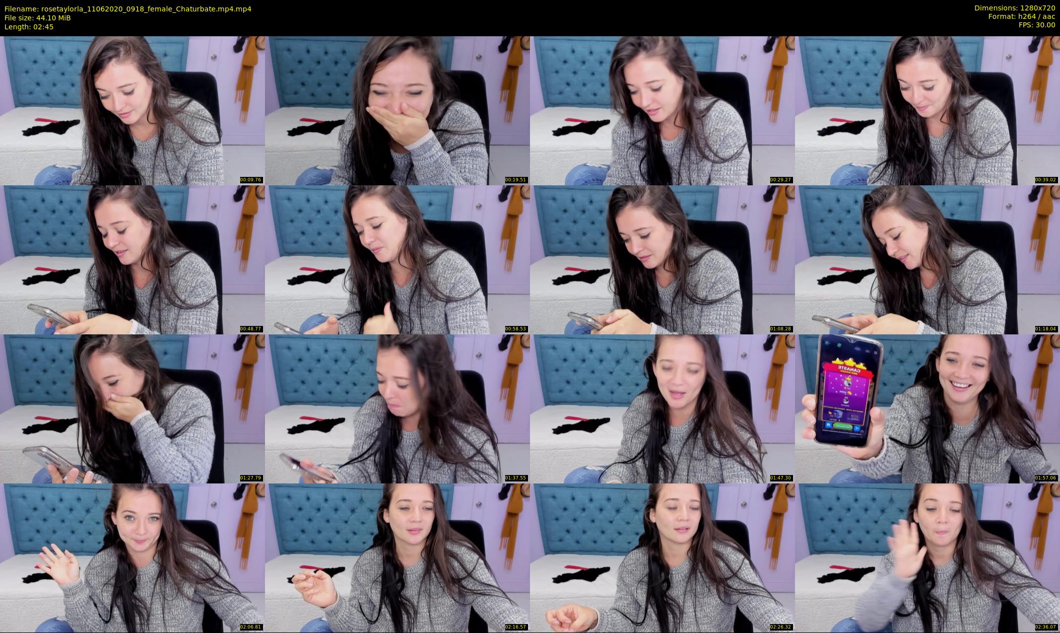 rosetaylorla — 3 minute Chaturbate female cam show recording, 720p, Jun 11, 2020