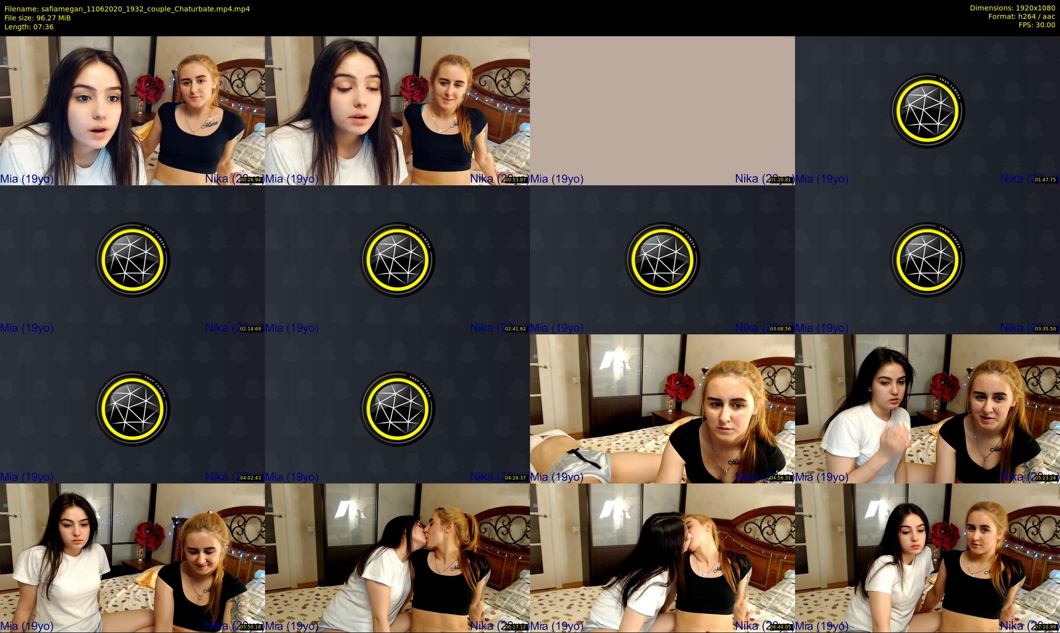 safiamegan — 8 minute Chaturbate couple cam show recording, 1080p, Jun 11, 2020