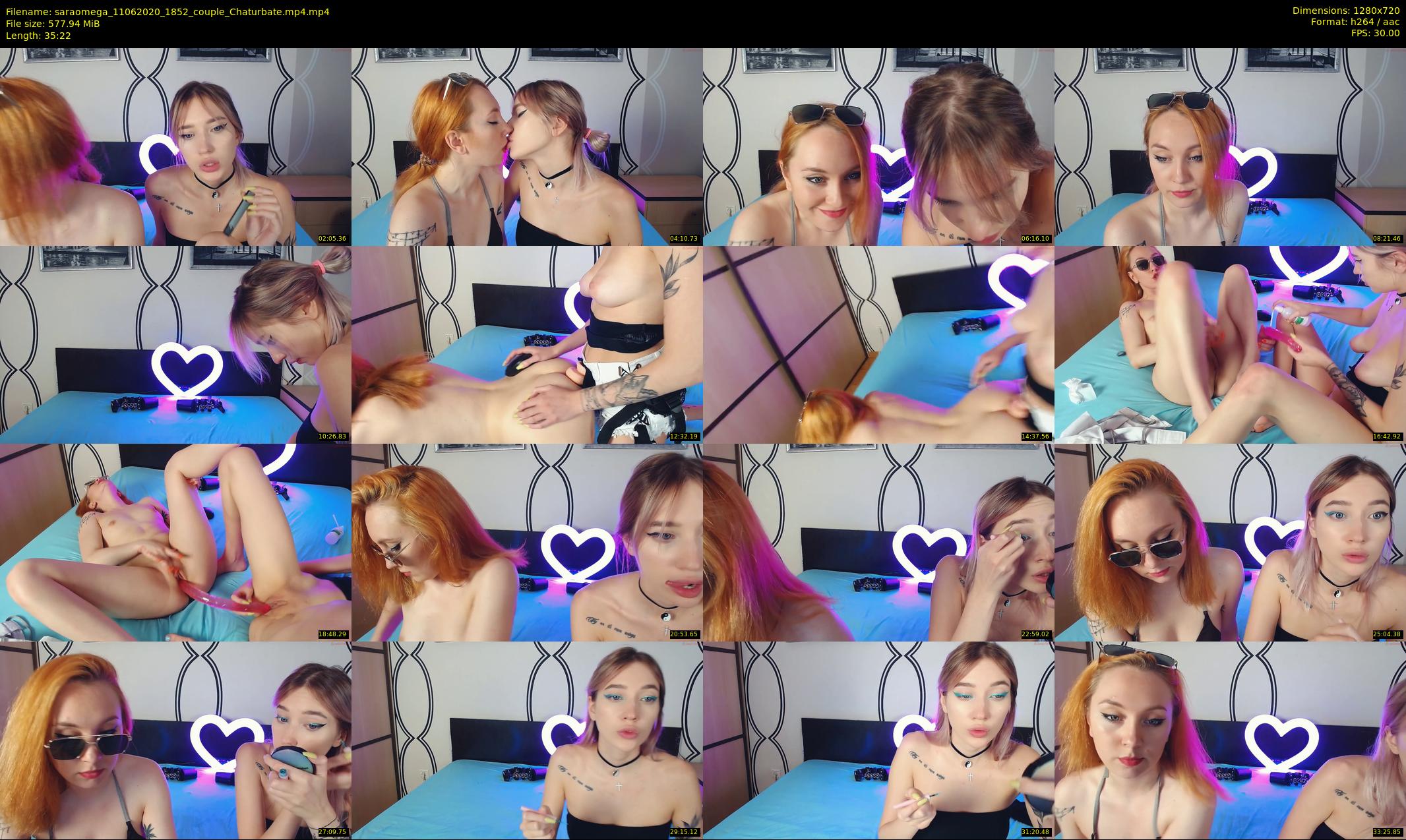 saraomega — 36 minute Chaturbate couple cam show recording, 720p, Jun 11, 2020