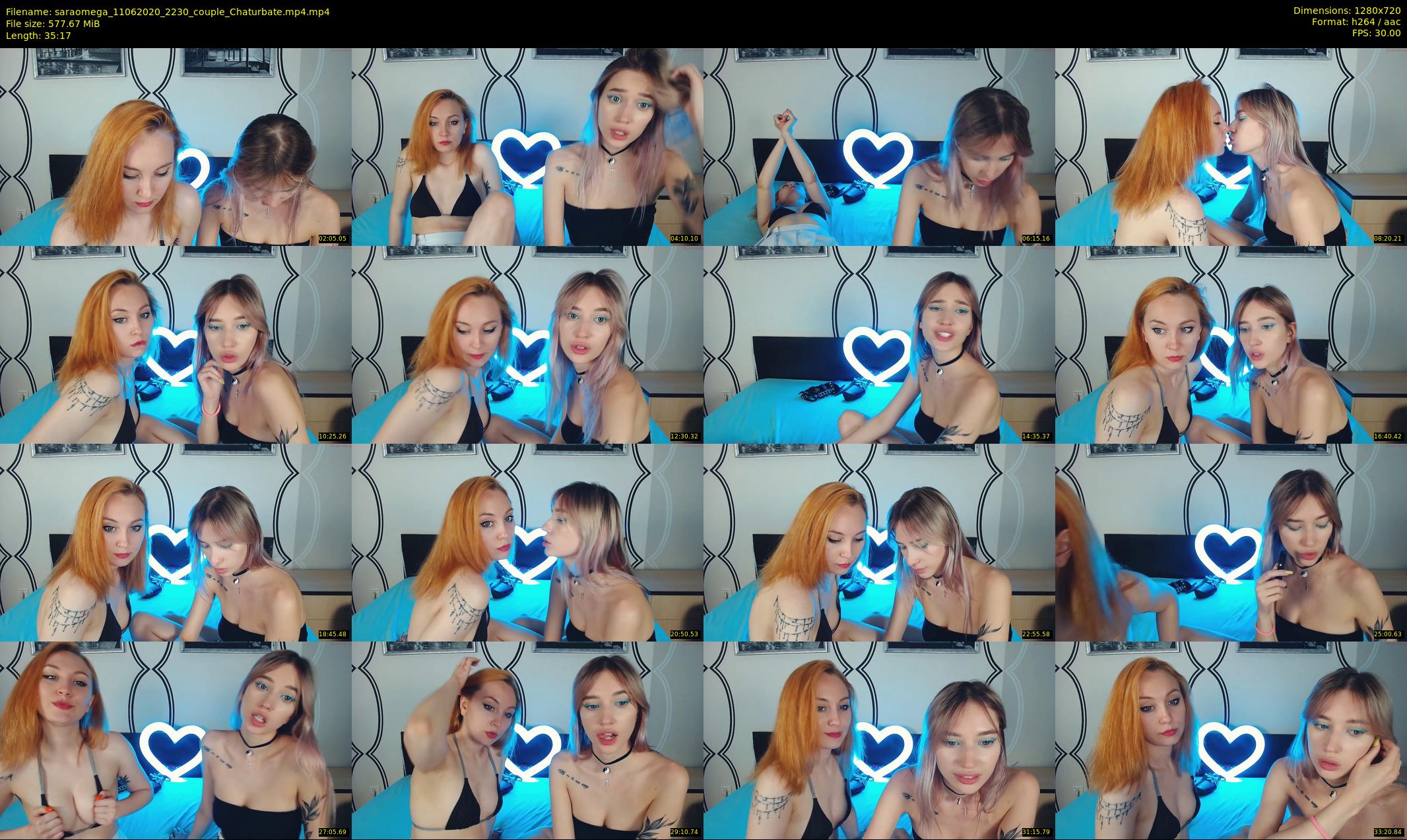 saraomega — 36 minute Chaturbate couple cam show recording, 720p, Jun 11, 2020