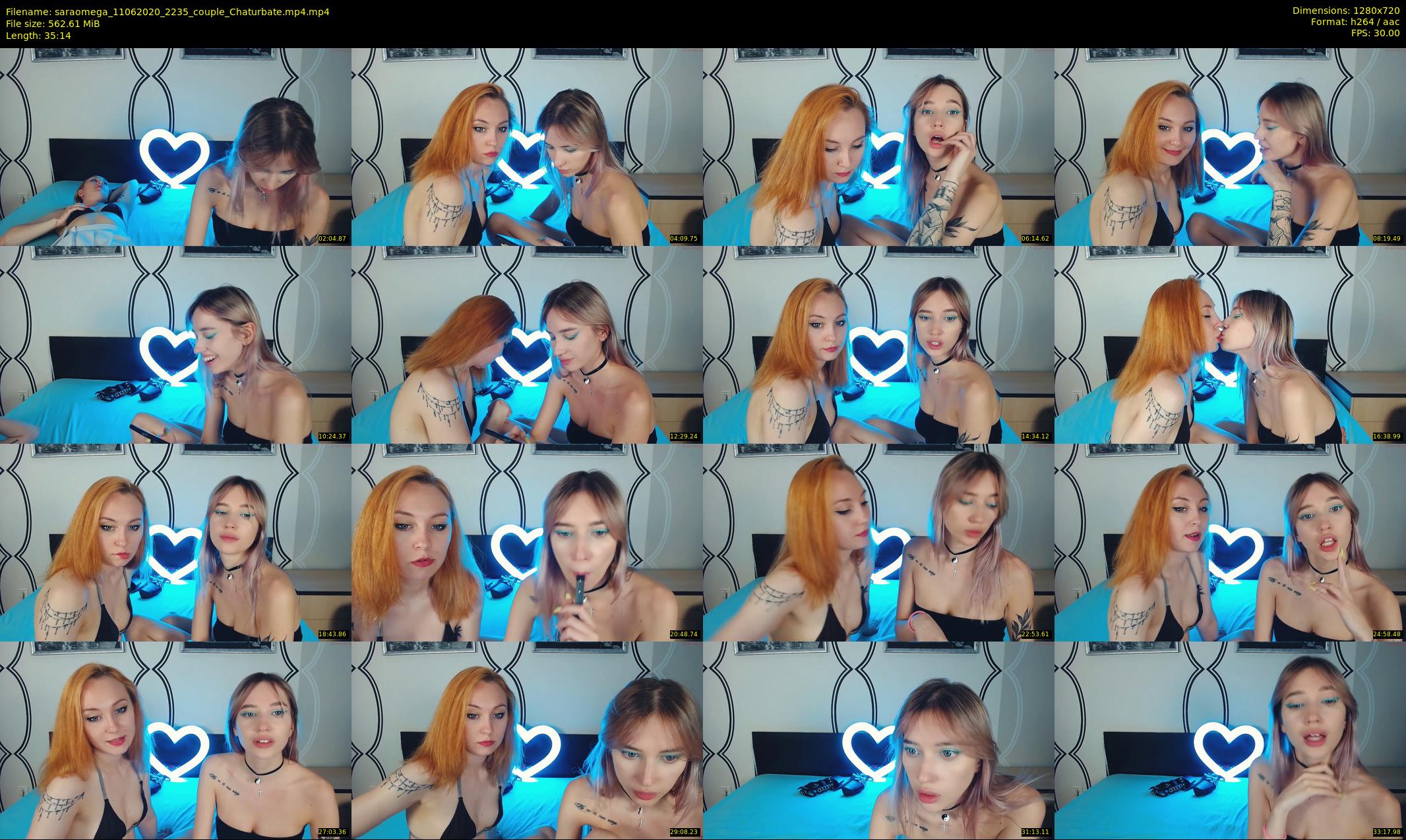 saraomega — 36 minute Chaturbate couple cam show recording, 720p, Jun 11, 2020