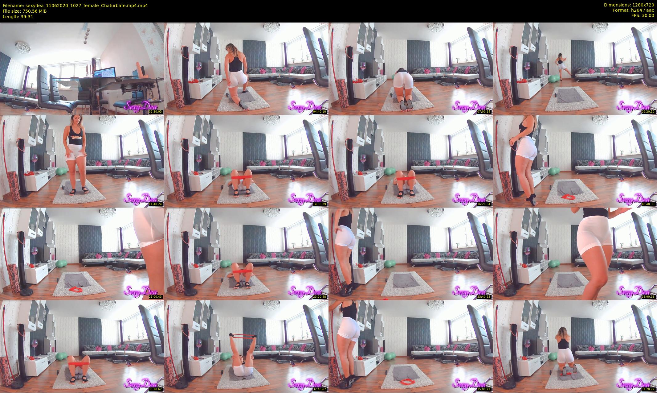 sexydea — 40 minute Chaturbate female cam show recording, 720p, Jun 11, 2020