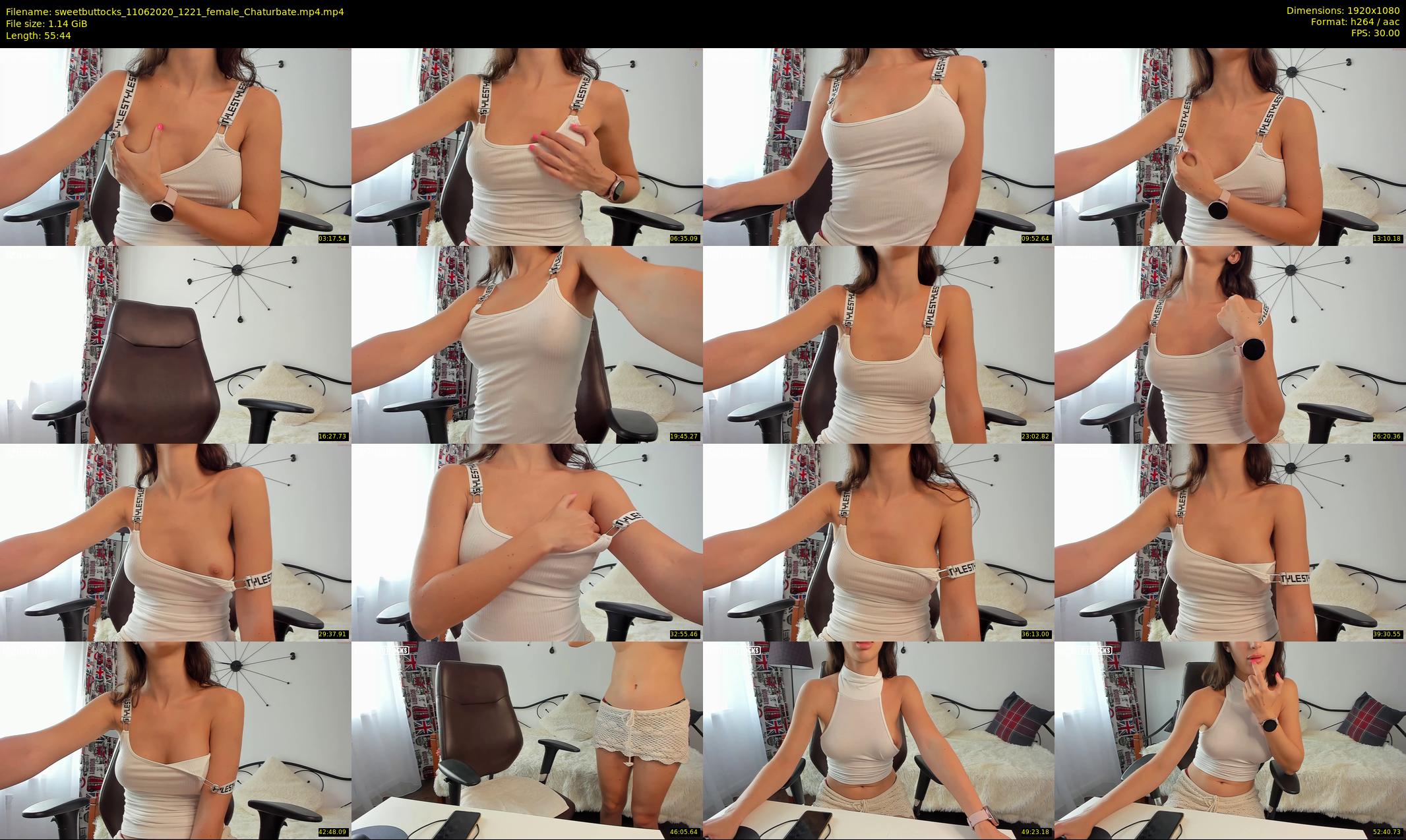 sweetbuttocks — 56 minute Chaturbate female cam show recording, 1080p, Jun 11, 2020