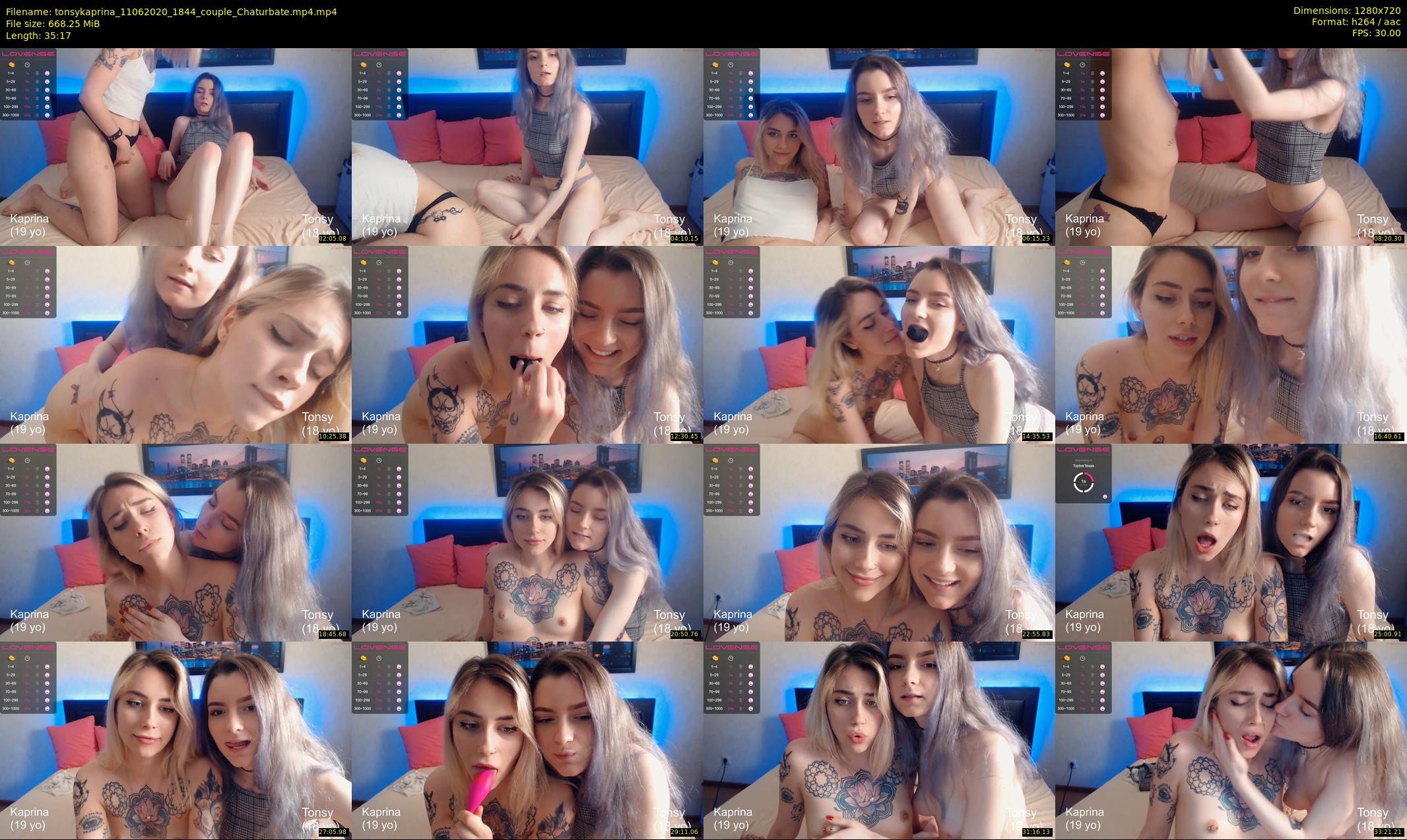 tonsykaprina — 36 minute Chaturbate couple cam show recording, 720p, Jun 11, 2020