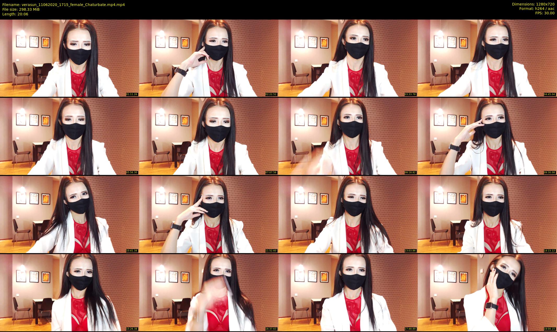 verasun — 21 minute Chaturbate female cam show recording, 720p, Jun 11, 2020
