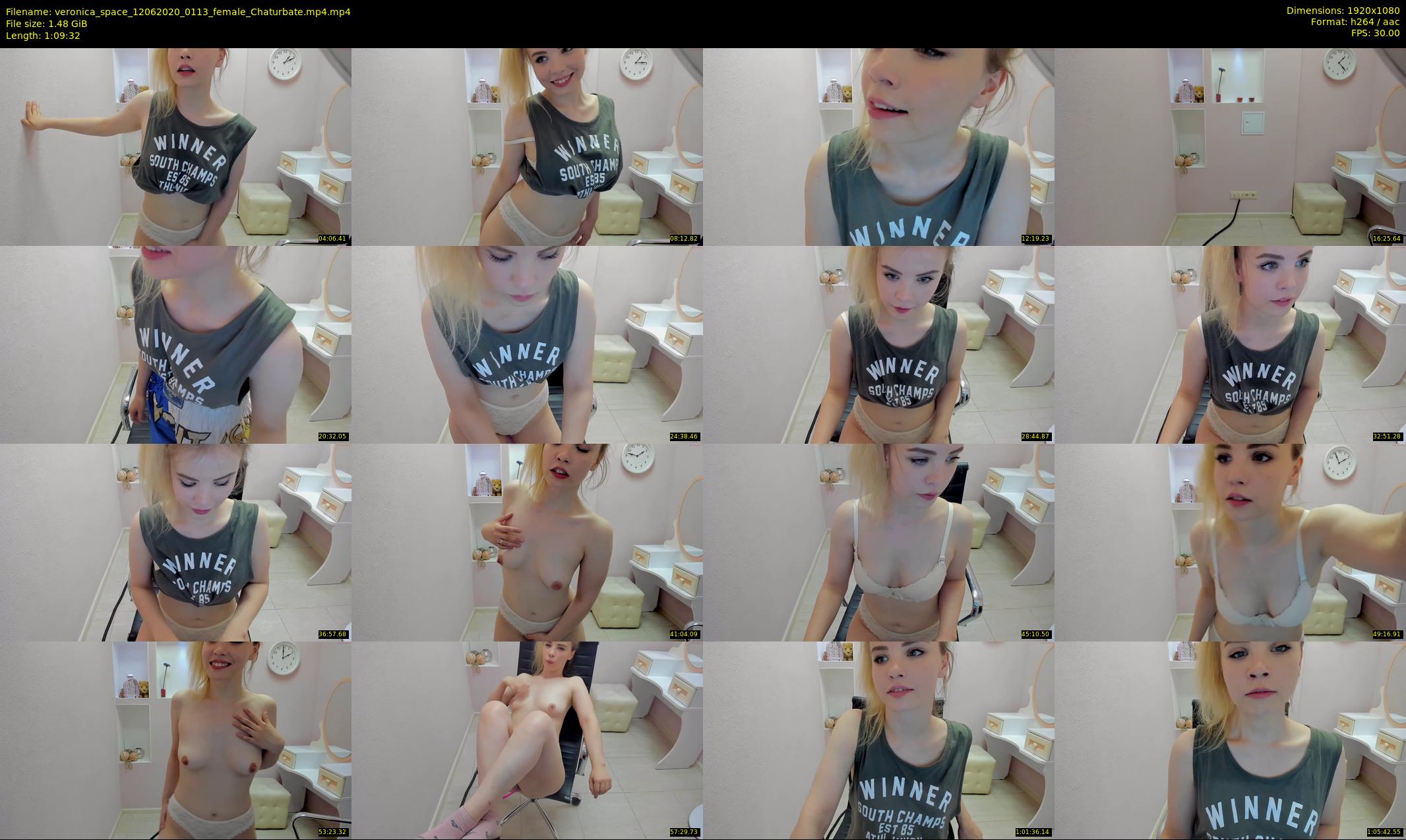 veronica_space — 70 minute Chaturbate female cam show recording, 1080p, Jun 12, 2020