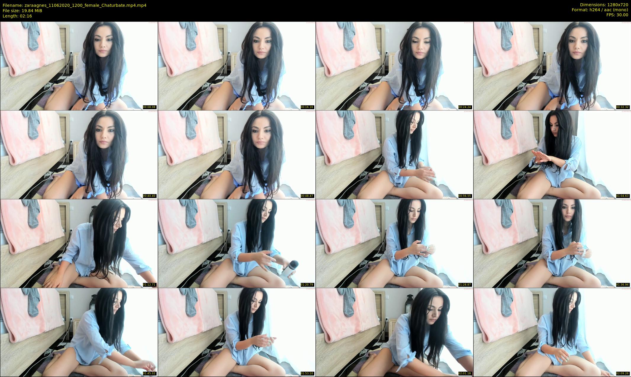 zaraagnes — 3 minute Chaturbate female cam show recording, 720p, Jun 11, 2020