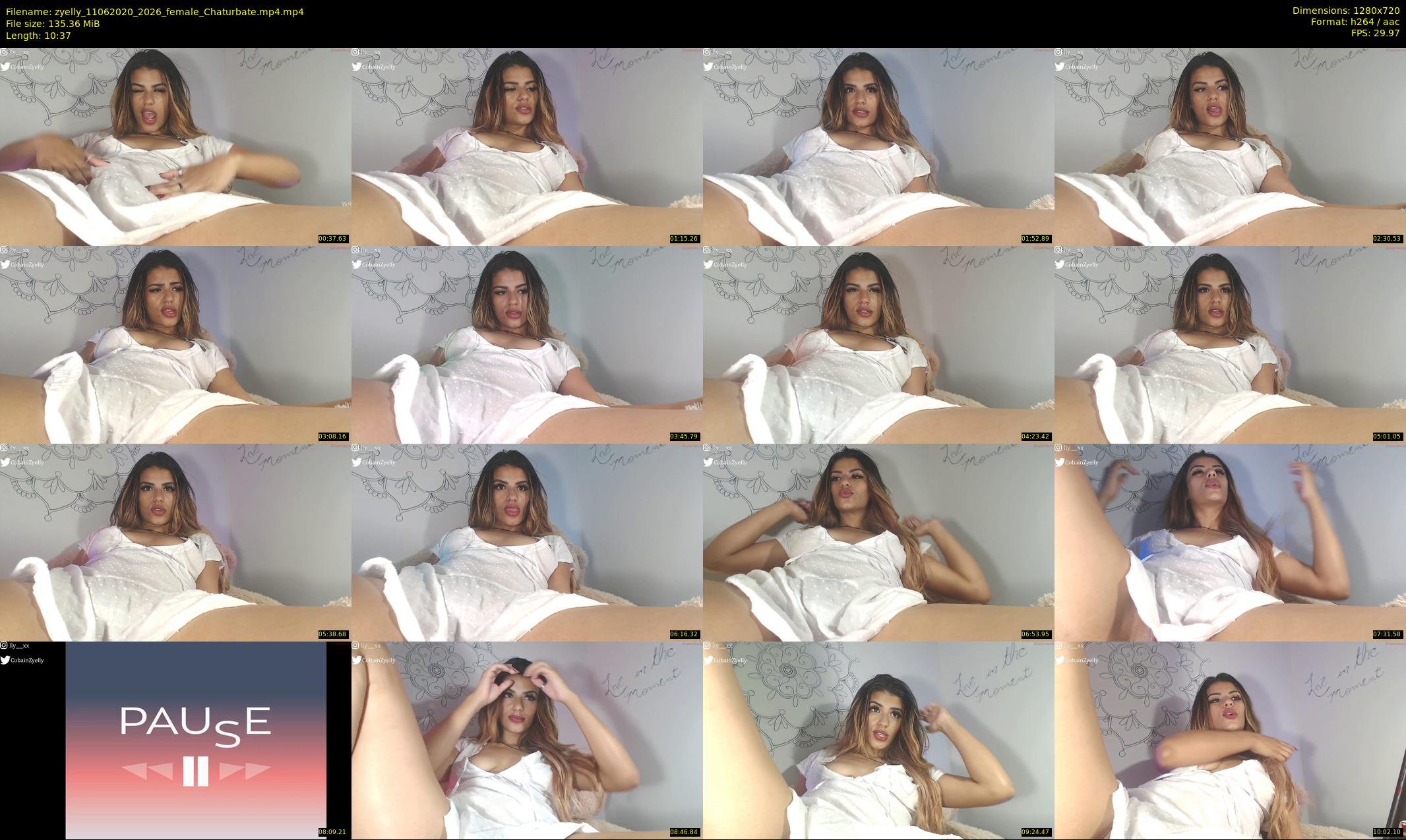 zyelly — 11 minute Chaturbate female cam show recording, 720p, Jun 11, 2020