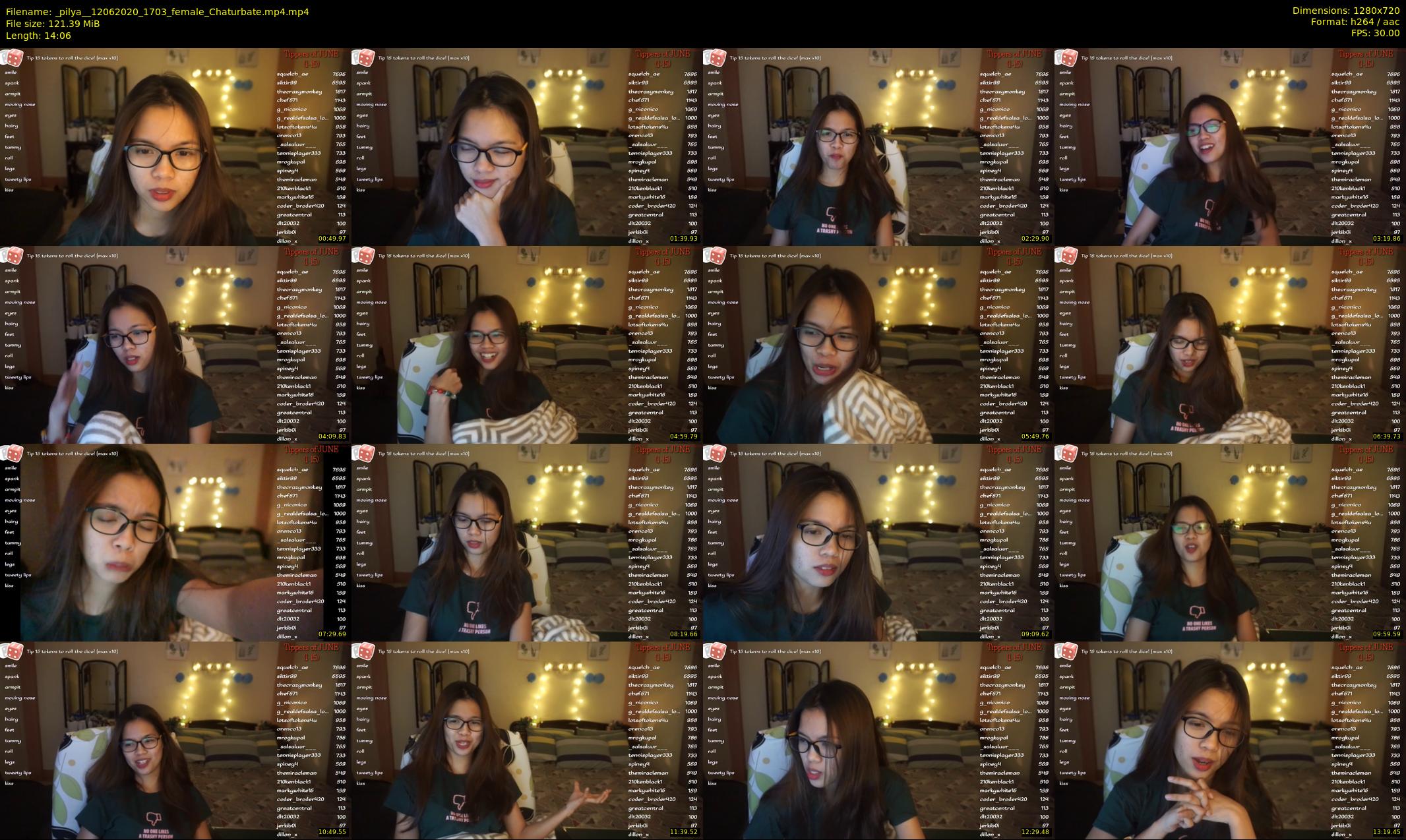_pilya_ — 15 minute Chaturbate female cam show recording, 720p, Jun 12, 2020