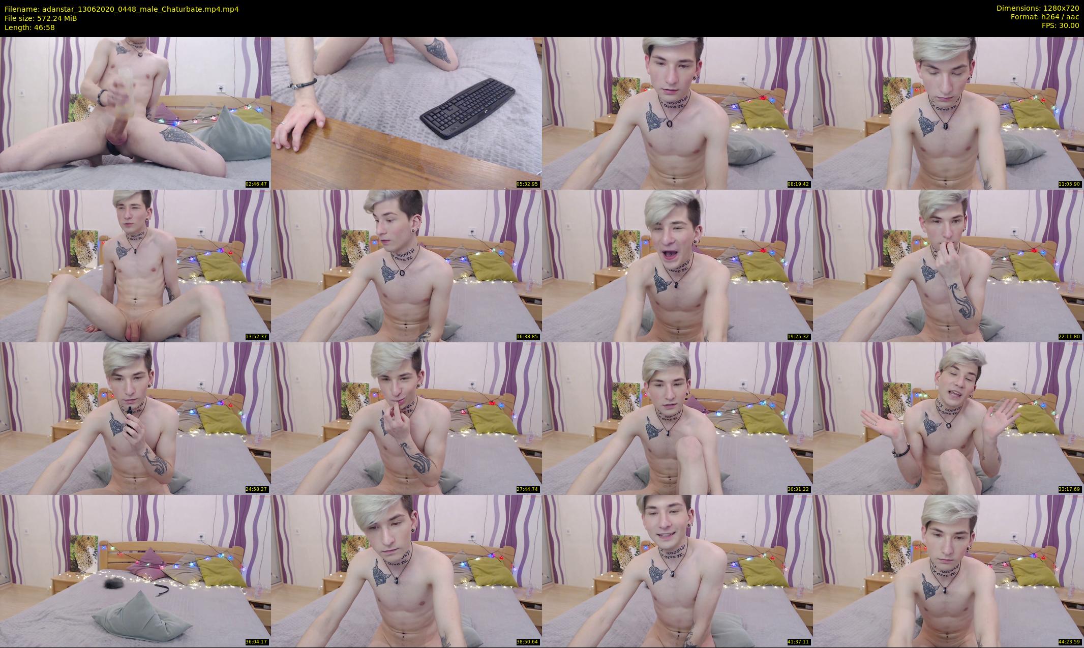 adanstar — 47 minute Chaturbate male cam show recording, 720p, Jun 13, 2020