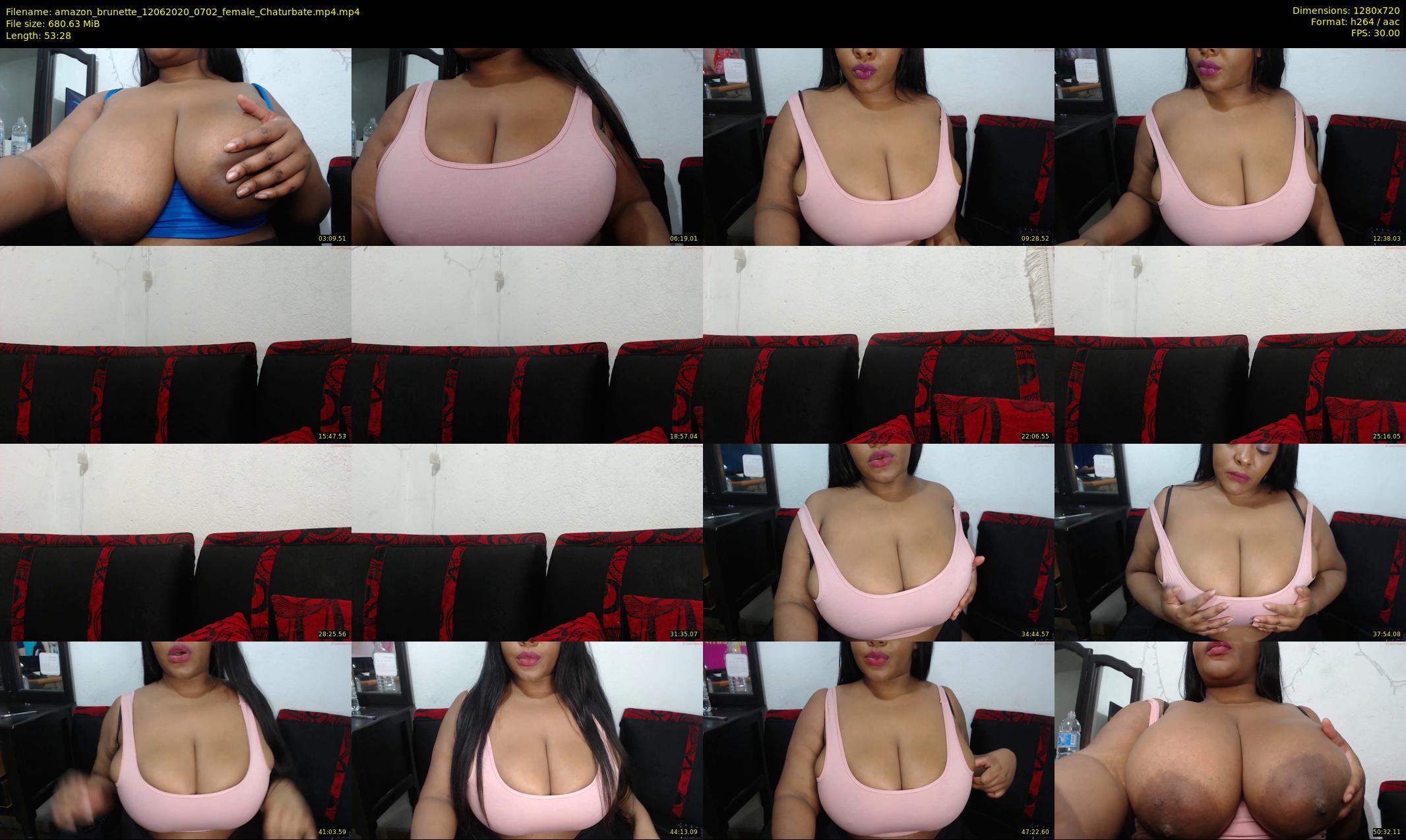 amazon_brunette — 54 minute Chaturbate female cam show recording, 720p, Jun 12, 2020