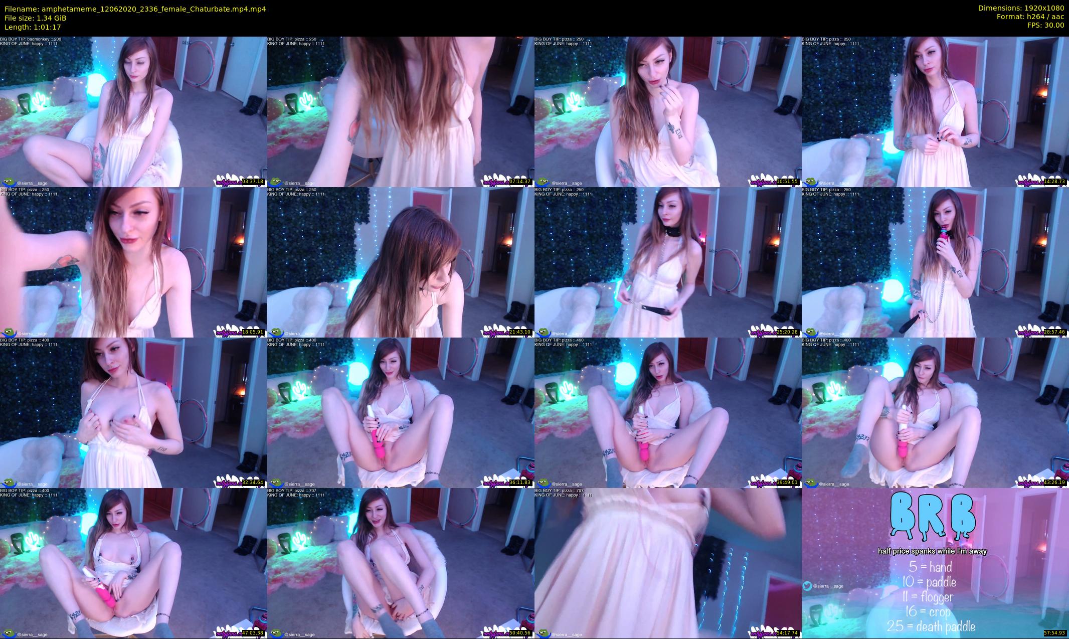 amphetameme — 62 minute Chaturbate female cam show recording, 1080p, Jun 12, 2020