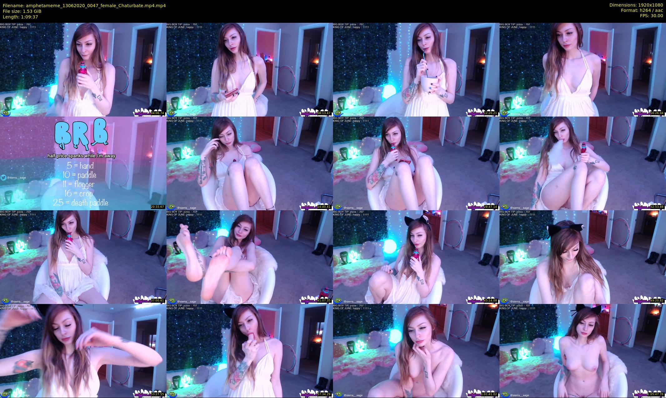 amphetameme — 70 minute Chaturbate female cam show recording, 1080p, Jun 13, 2020