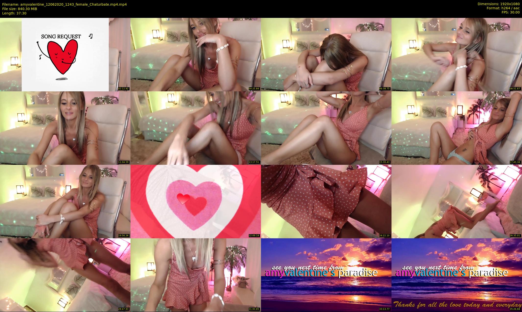 amyvalentine — 38 minute Chaturbate female cam show recording, 1080p, Jun 12, 2020