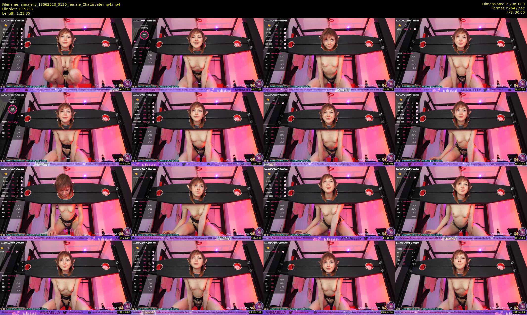 annajelly — 84 minute Chaturbate couple cam show recording, 1080p, Jun 13, 2020
