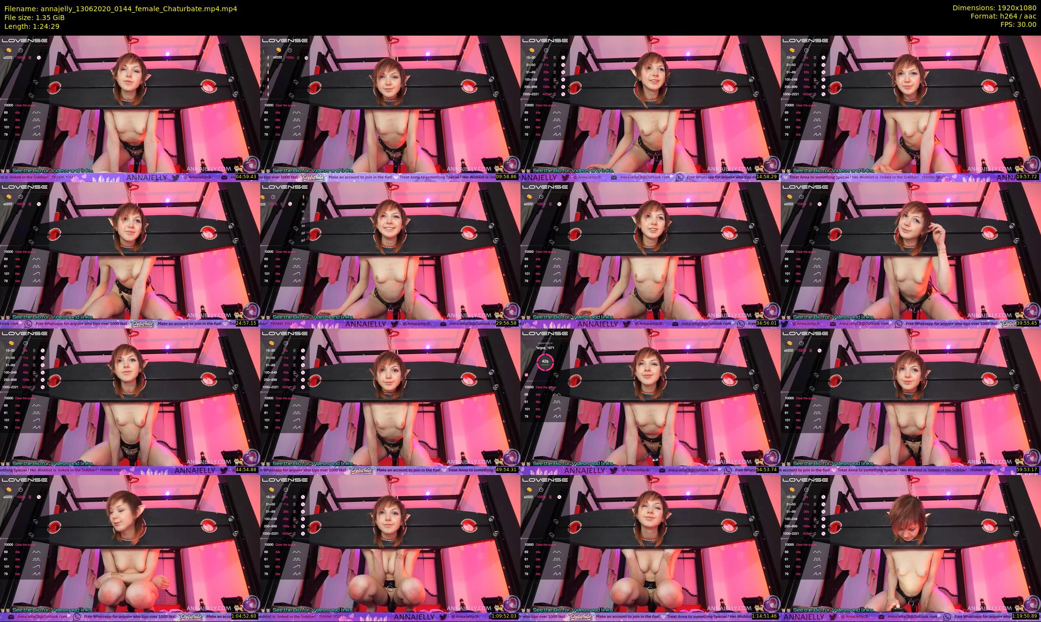 annajelly — 85 minute Chaturbate couple cam show recording, 1080p, Jun 13, 2020
