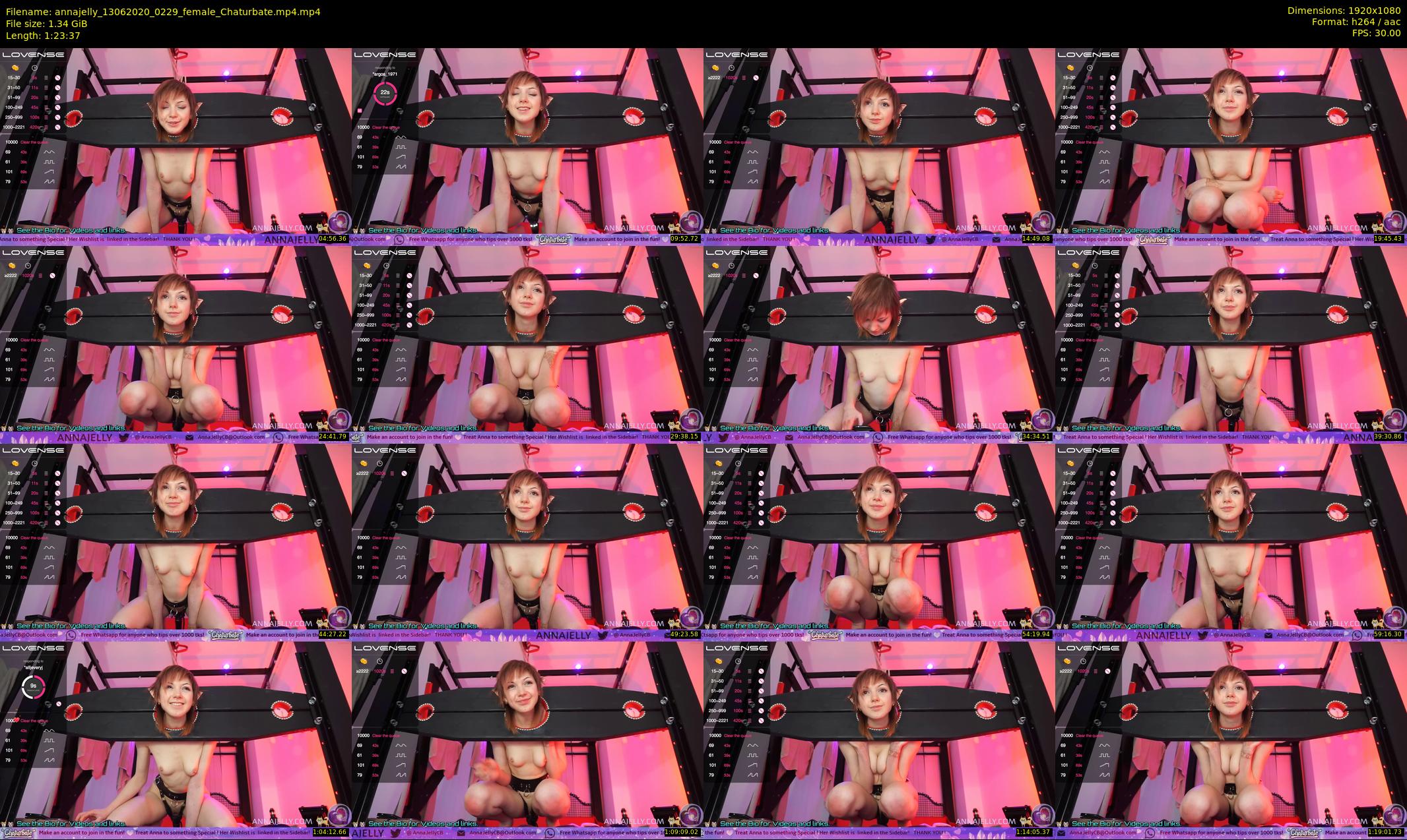 annajelly — 84 minute Chaturbate couple cam show recording, 1080p, Jun 13, 2020