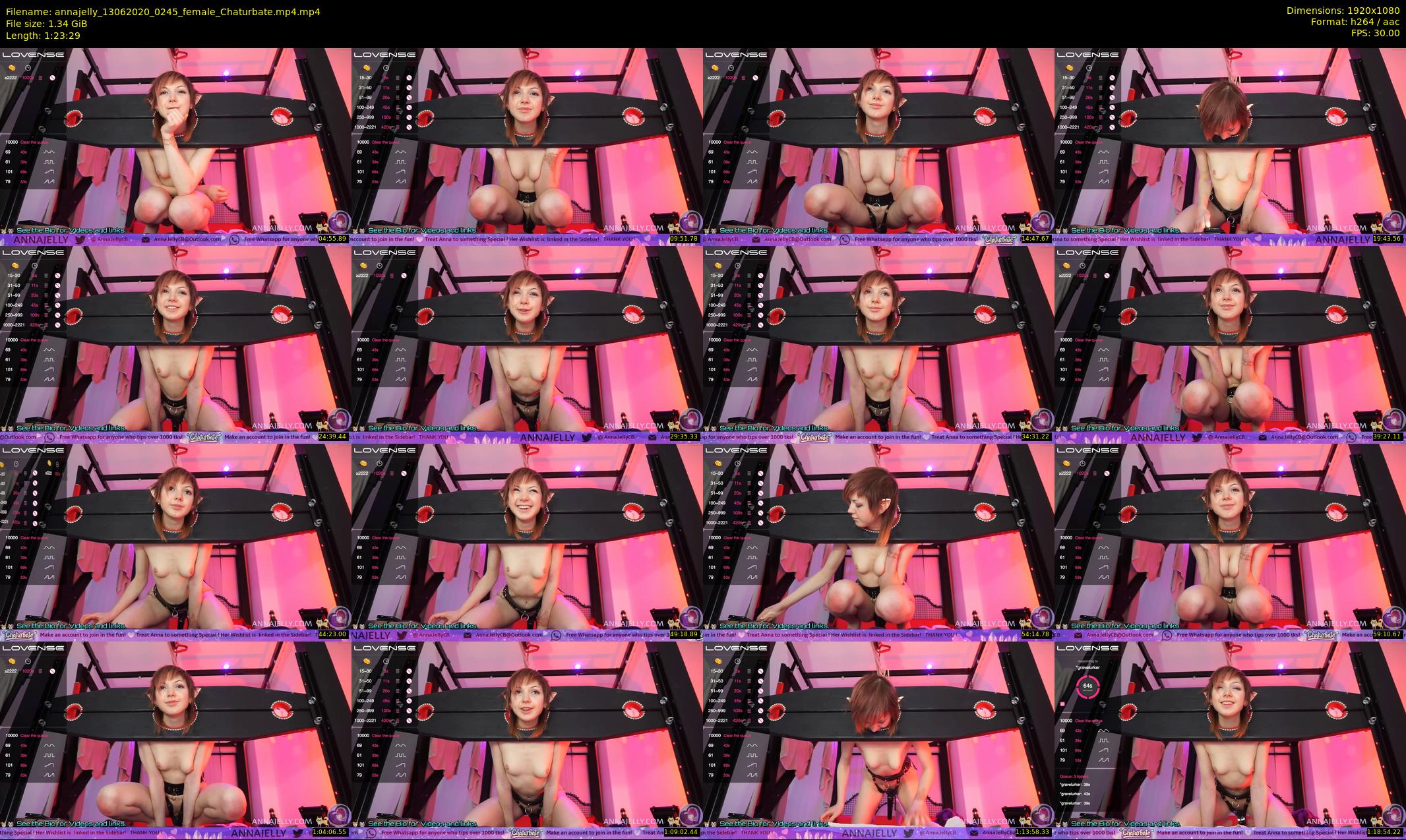 annajelly — 84 minute Chaturbate couple cam show recording, 1080p, Jun 13, 2020