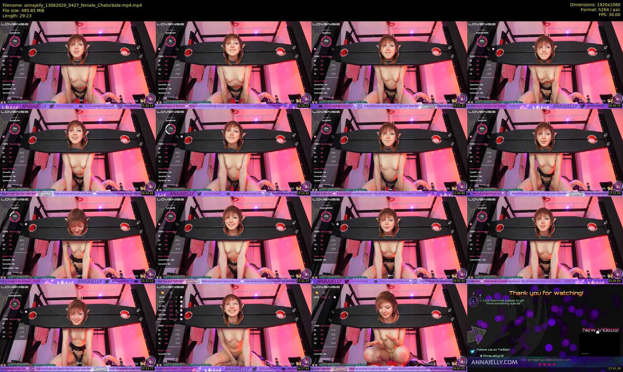 annajelly — 30 minute Chaturbate couple cam show recording, 1080p, Jun 13, 2020