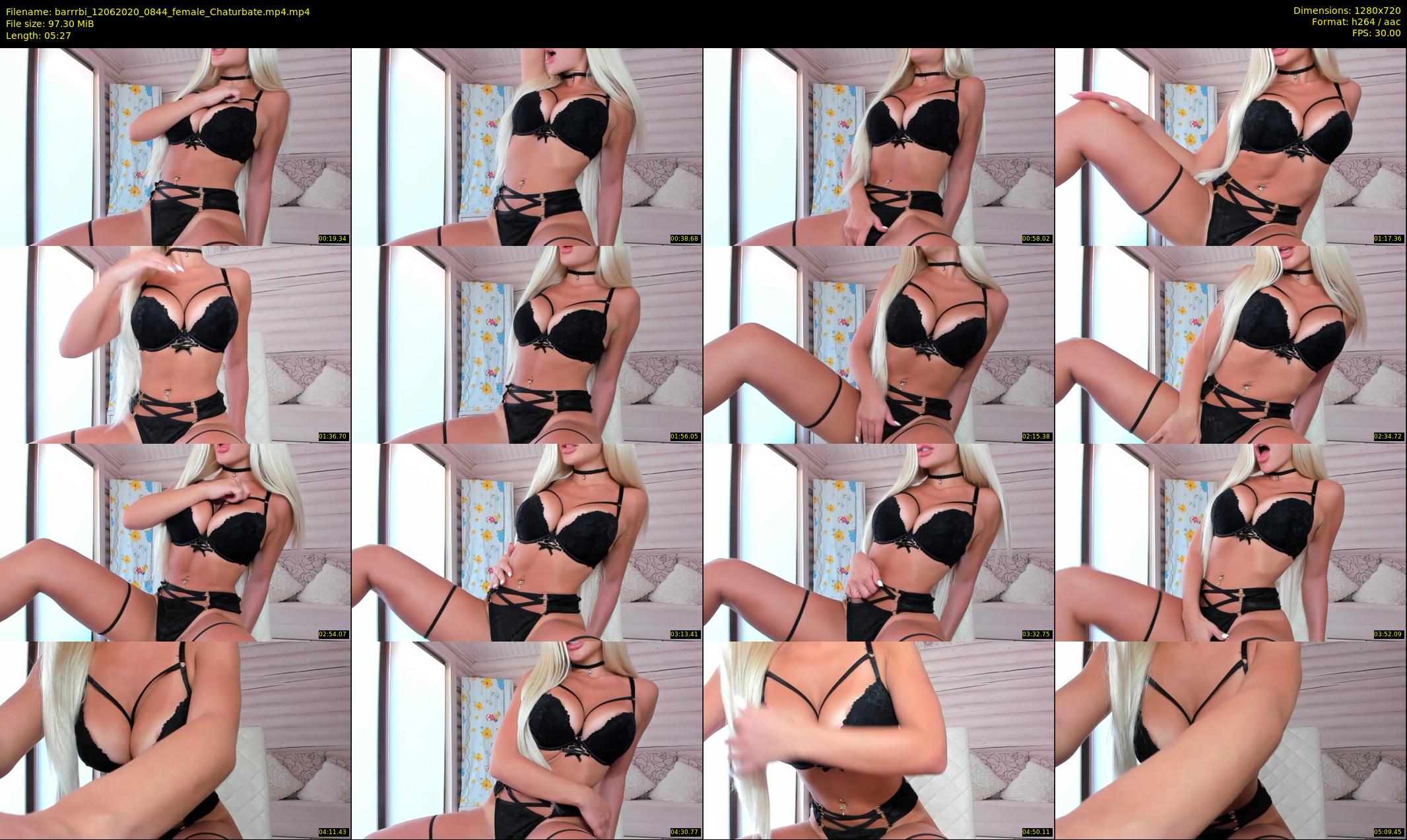 barrrbi — 6 minute Chaturbate female cam show recording, 720p, Jun 12, 2020