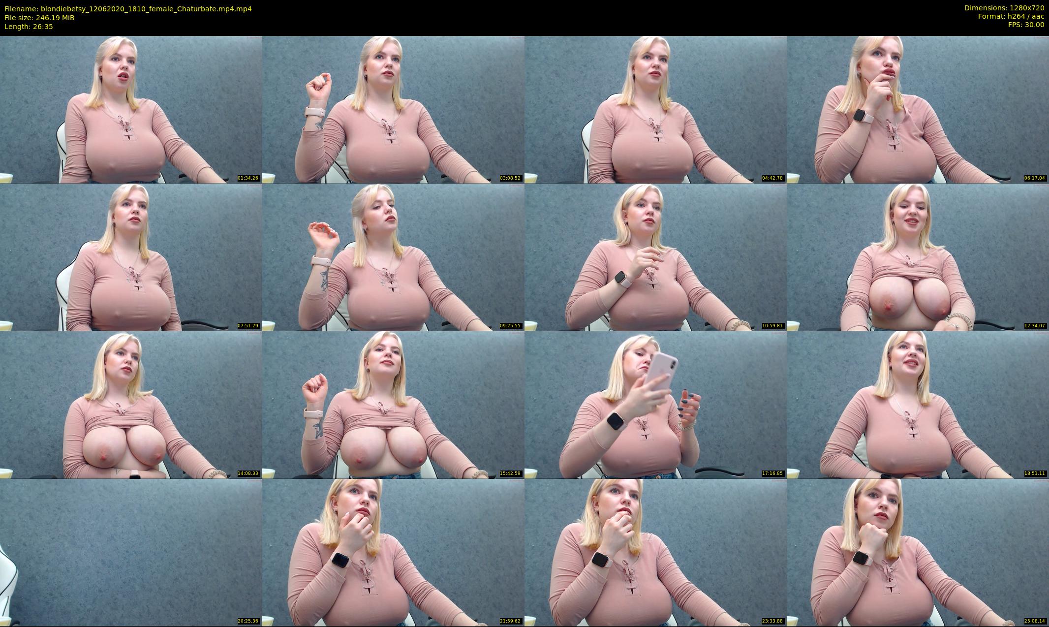 blondiebetsy — 27 minute Chaturbate female cam show recording, 720p, Jun 12, 2020