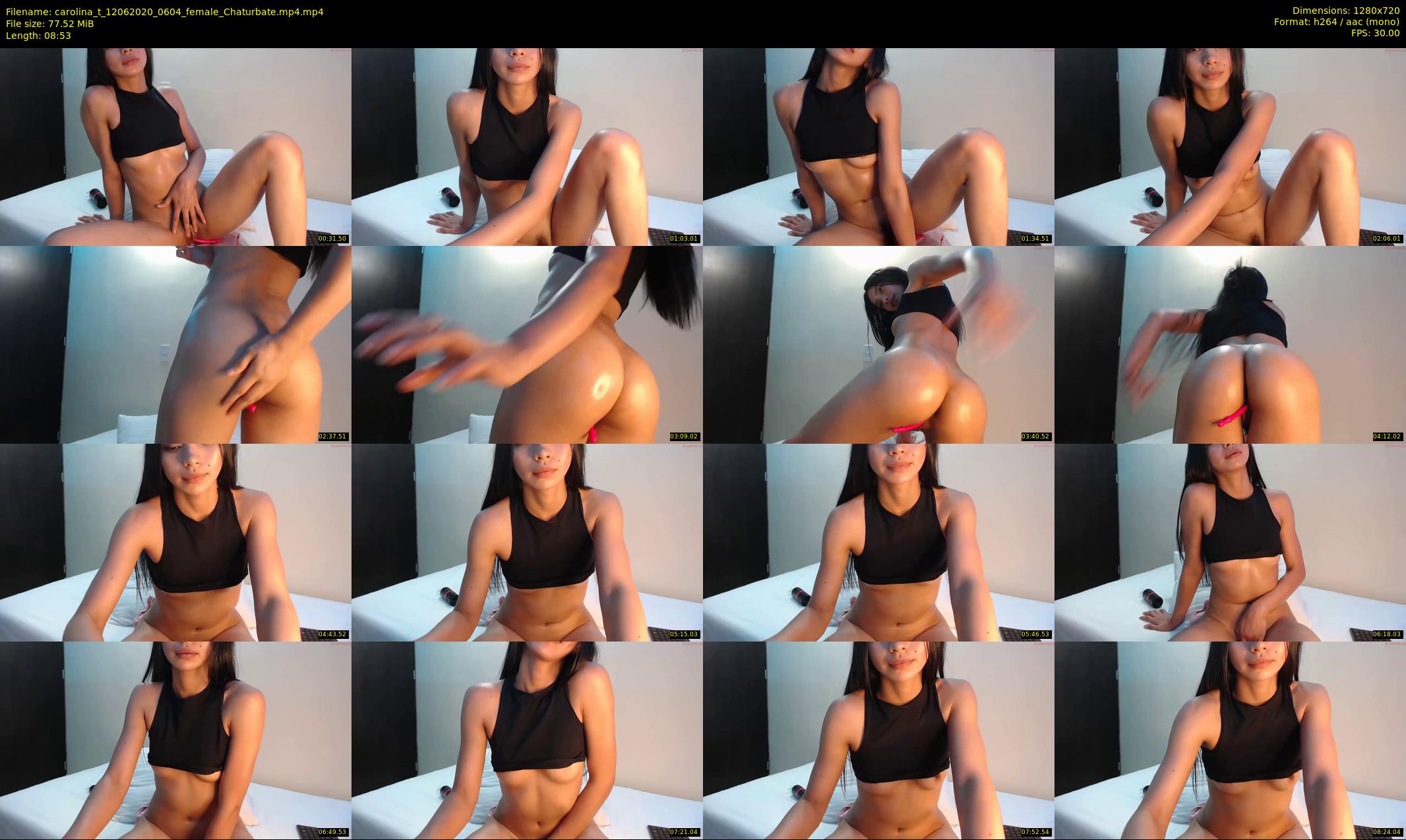 carolina_t — 9 minute Chaturbate female cam show recording, 720p, Jun 12, 2020
