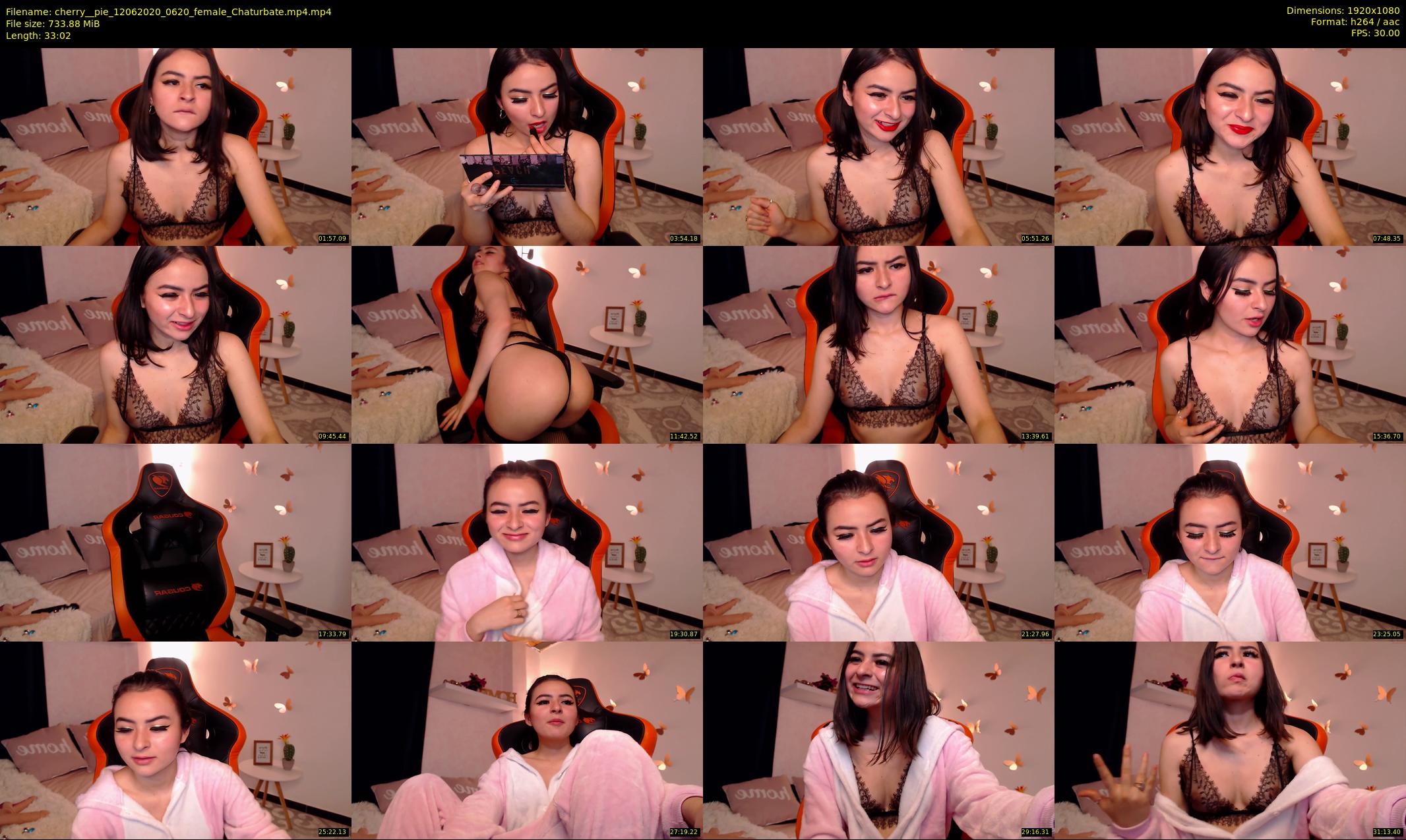 cherry__pie — 34 minute Chaturbate female cam show recording, 1080p, Jun 12, 2020