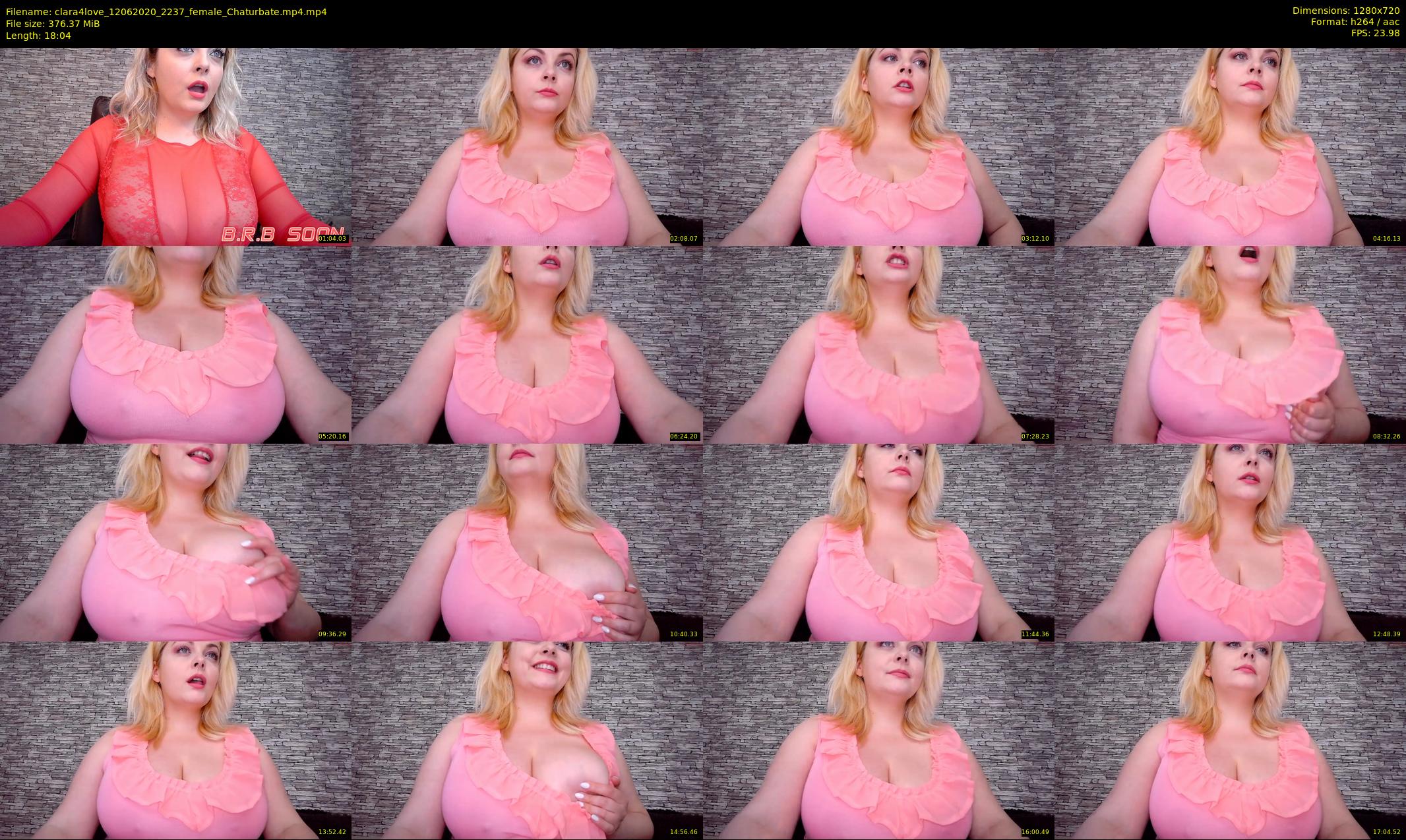clara4love — 19 minute Chaturbate female cam show recording, 720p, Jun 12, 2020