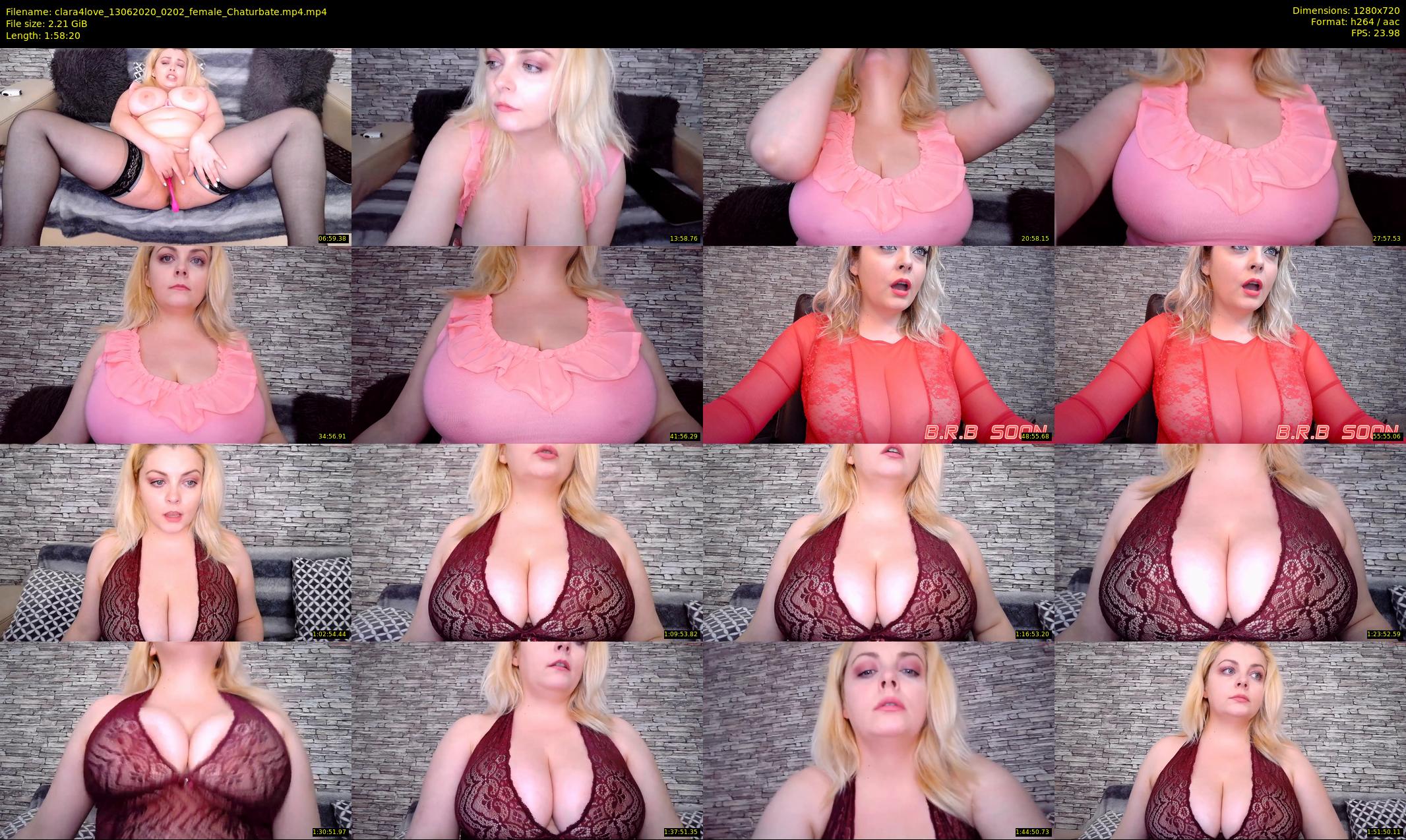 clara4love — 119 minute Chaturbate female cam show recording, 720p, Jun 13, 2020