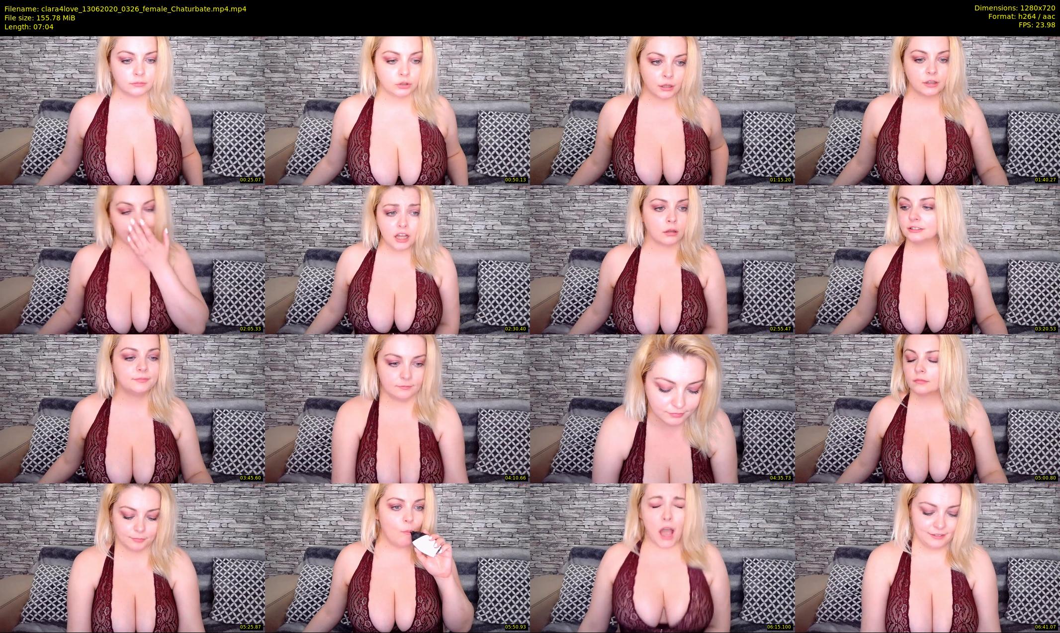 clara4love — 8 minute Chaturbate female cam show recording, 720p, Jun 13, 2020