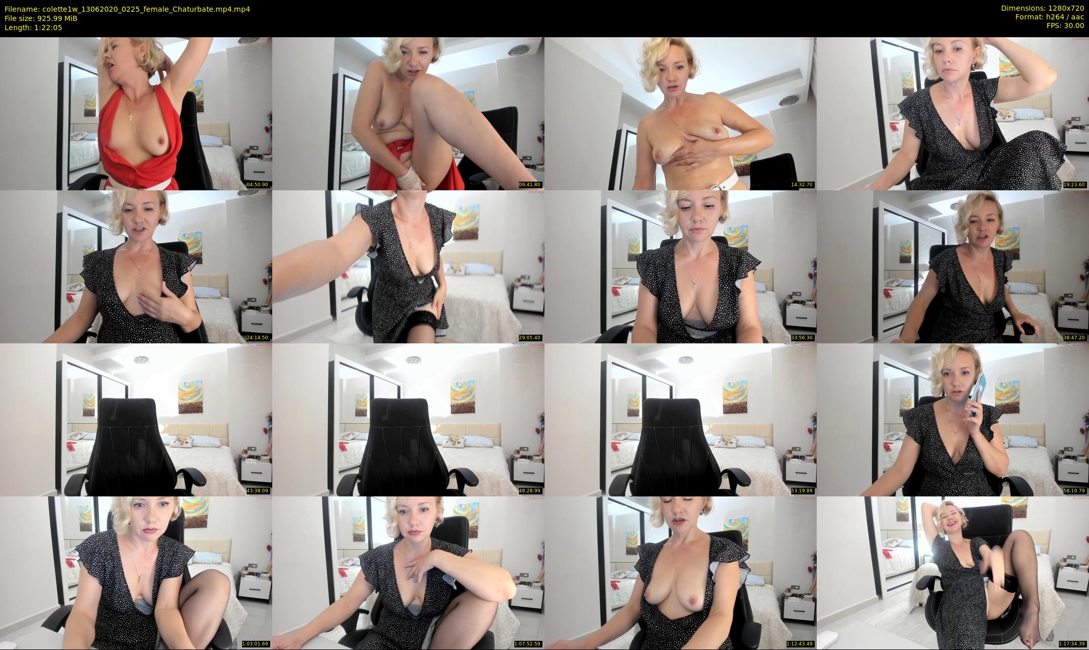 colette1w — 83 minute Chaturbate female cam show recording, 720p, Jun 13, 2020